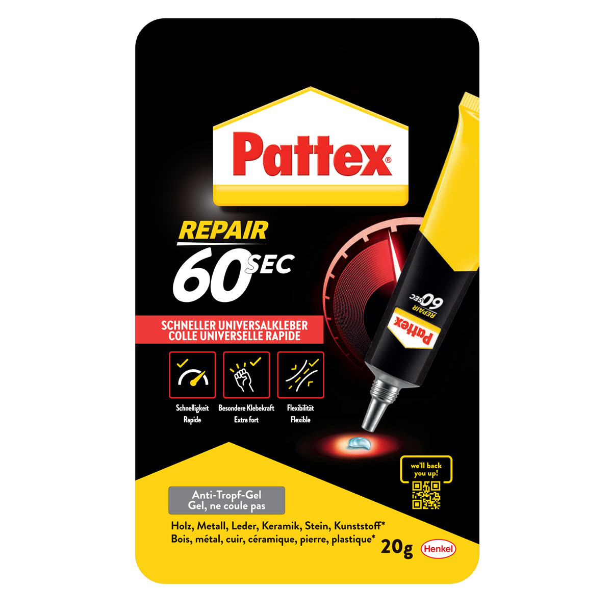 Pattex Universalkleber 60sec 20 g