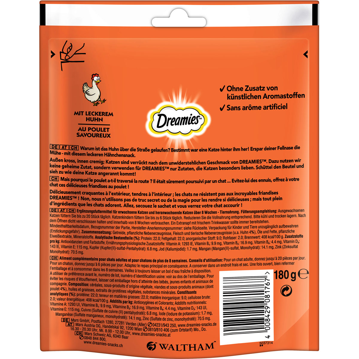 Katzensnack Dreamies mit Huhn 180 g Bild 2