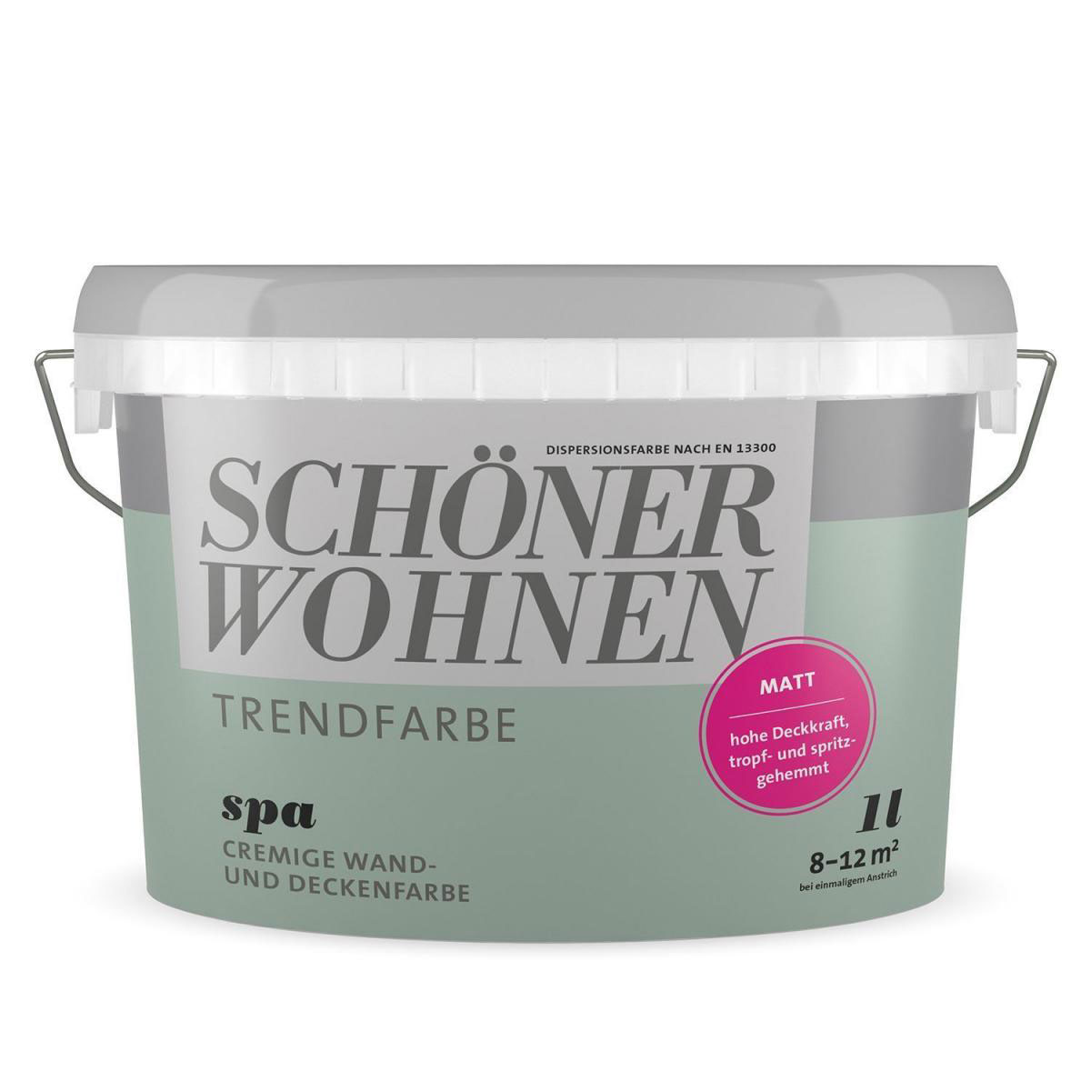 Schöner Wohnen Farbe Trendfarbe Spa Matt 1 L