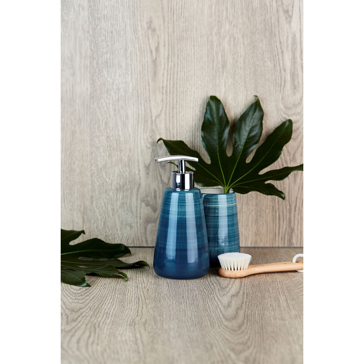 Wenko Seifenspender Pottery petrol 360 ml Bild 2