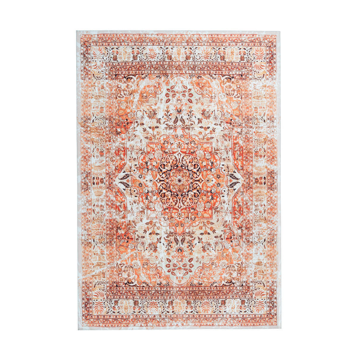 Flachflorteppich „Galaxy 1000“, orange/beige