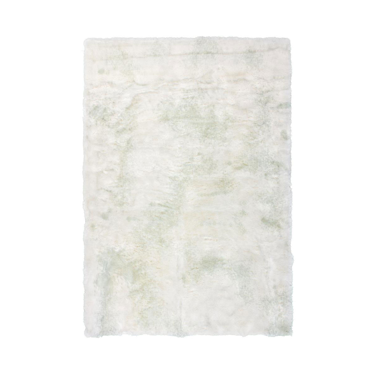 Teppich „Crown 110 Weiß/Puderblau“, 120x170cm, Schaffellimitat