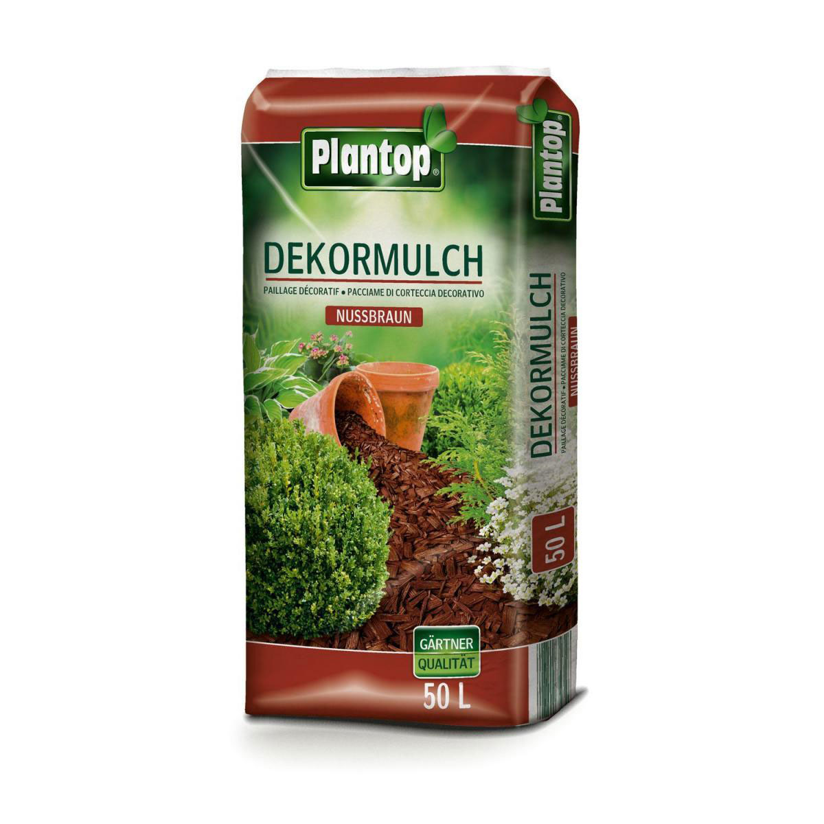 PLANTOP Dekormulch nussbraun 50 l