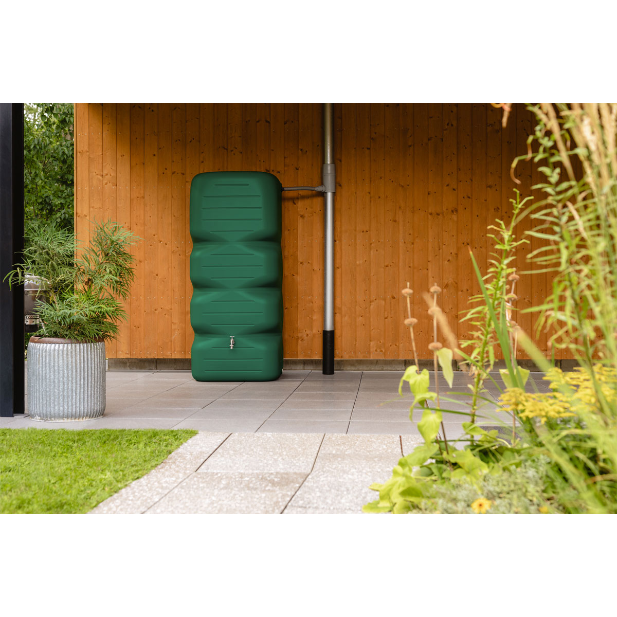 Garantia  Gartentank Cubus 1000 Liter dunkelgrün Bild 5