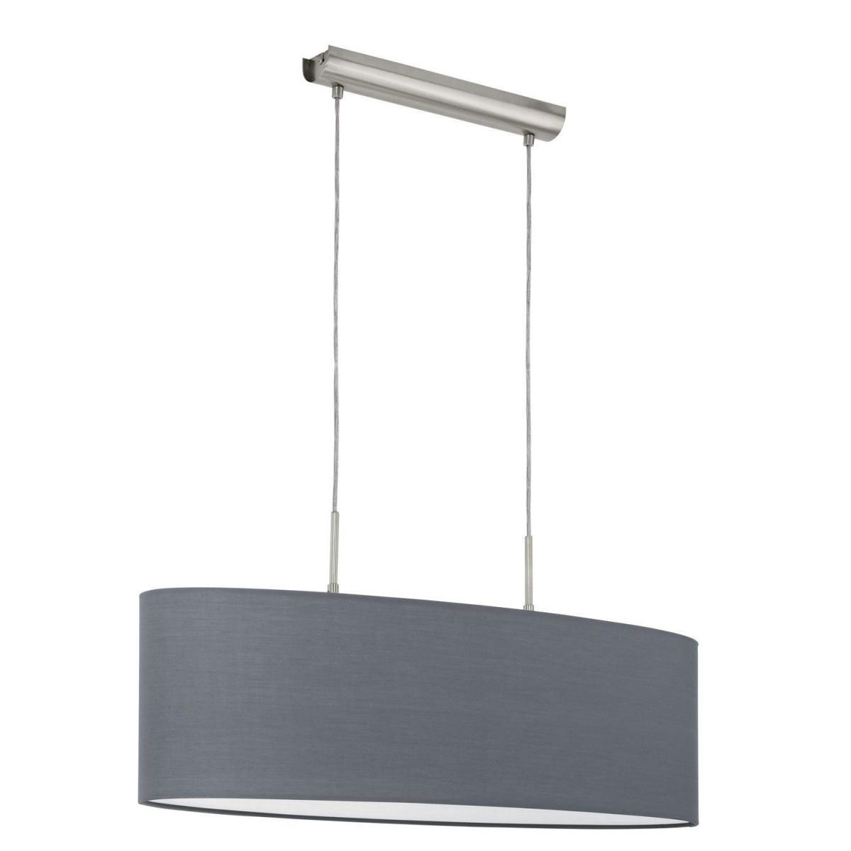 Eglo Hängeleuchte Pasteri nickel/grau 75 cm