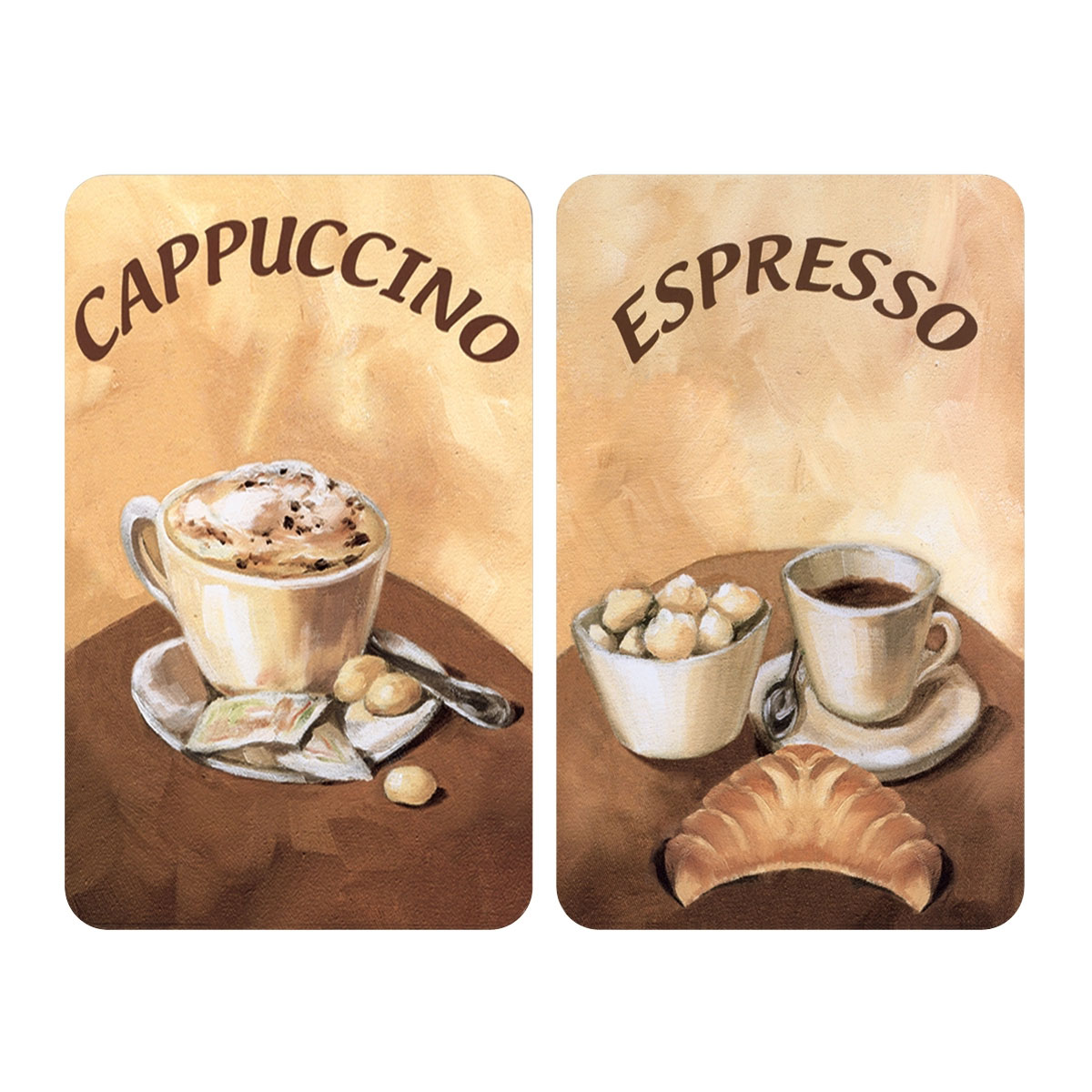 Wenko Herdabdeckplatte Kaffee 2er Set