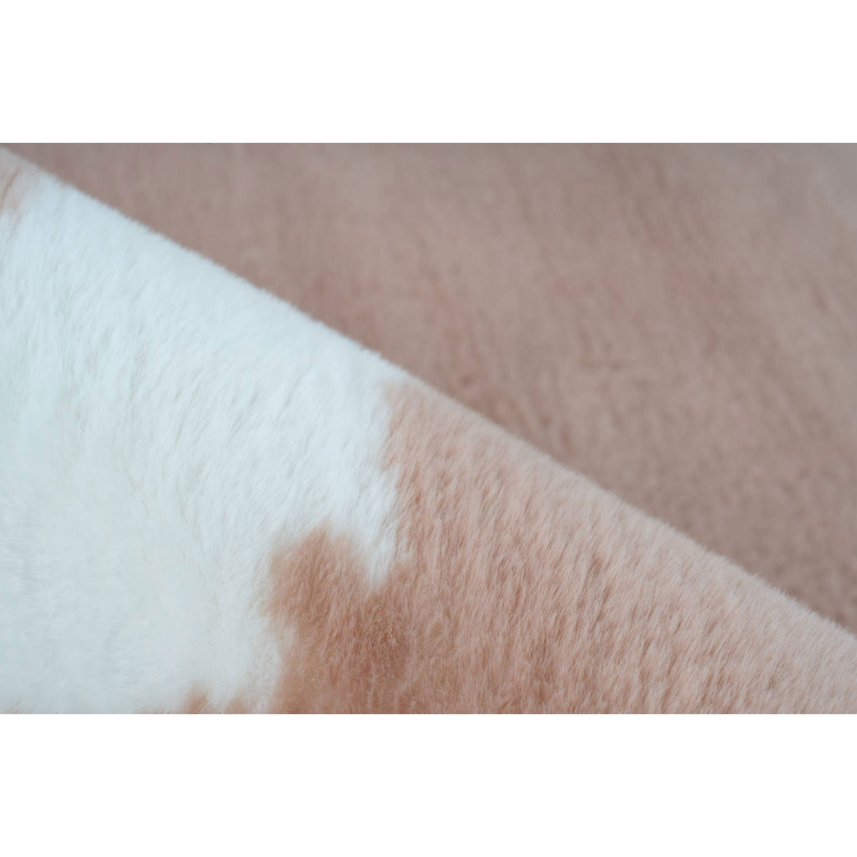 Hochflorteppich „Rabbit Animal 500“, taupe/weiß Bild 3