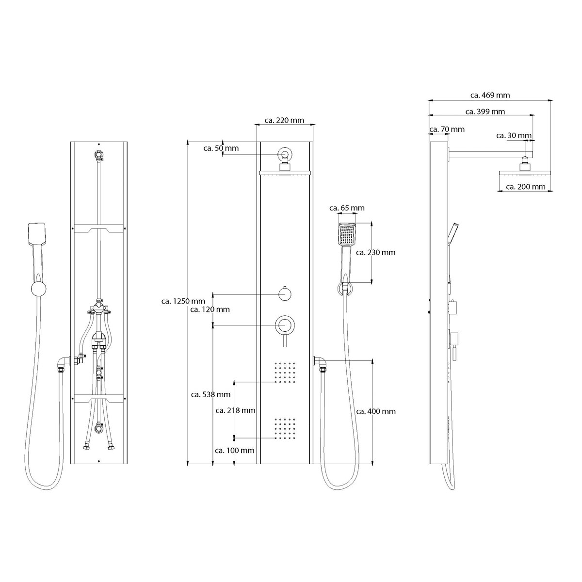 Edelstahlpaneel Tahiti Bild 2