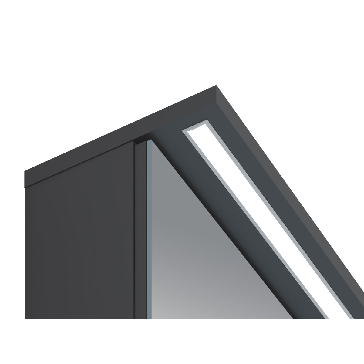 Spiegelschrank Mara, 55cm, 1 Tür, Soft-Close, LED-Kranzbeleuchtung Bild 4