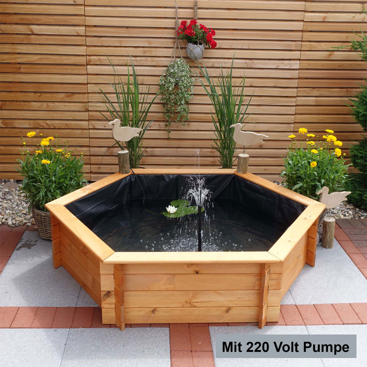 Promadino Sechseck-Hochteich 150 cm Bild 3