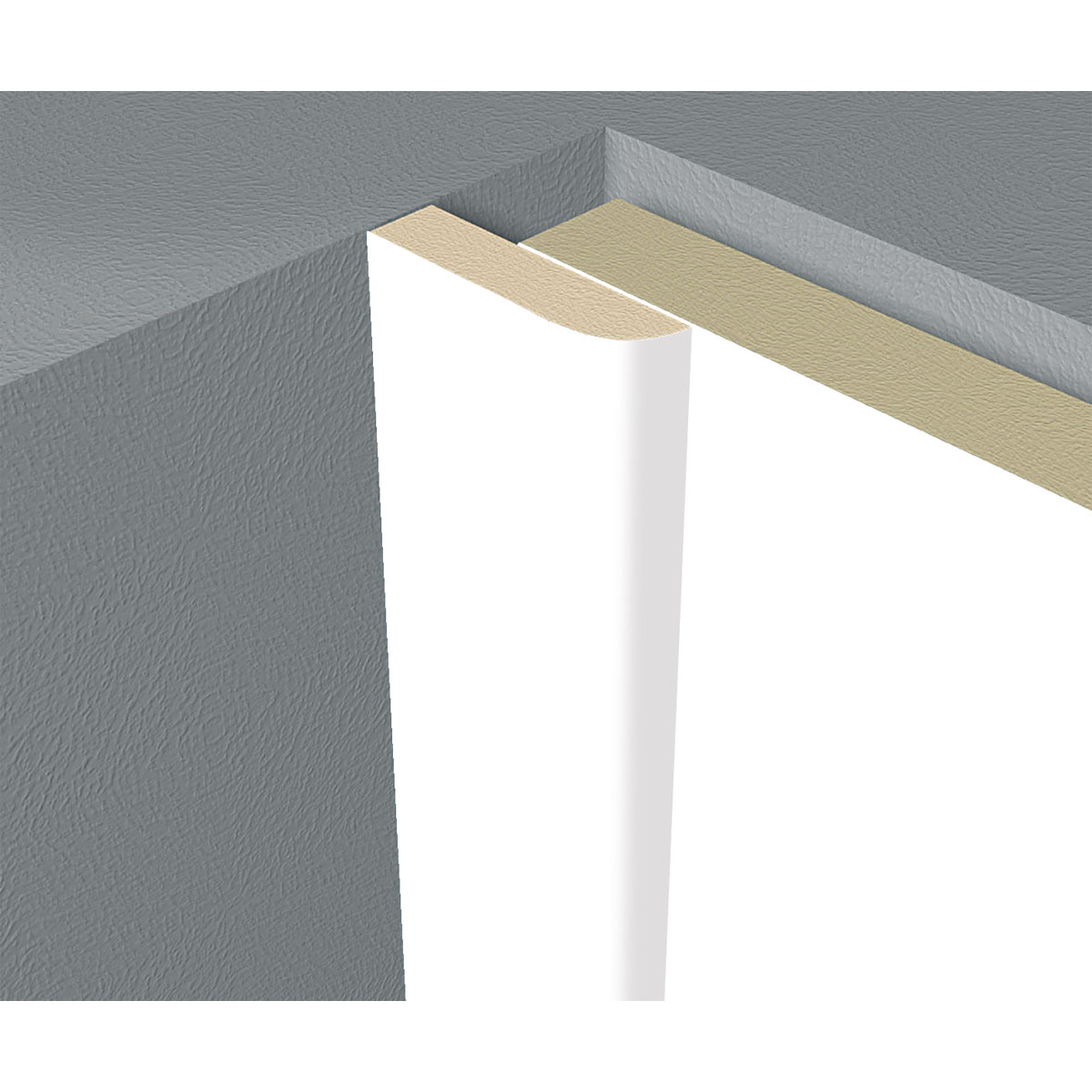 Abdeckleiste Schnee weiß 2,6 m