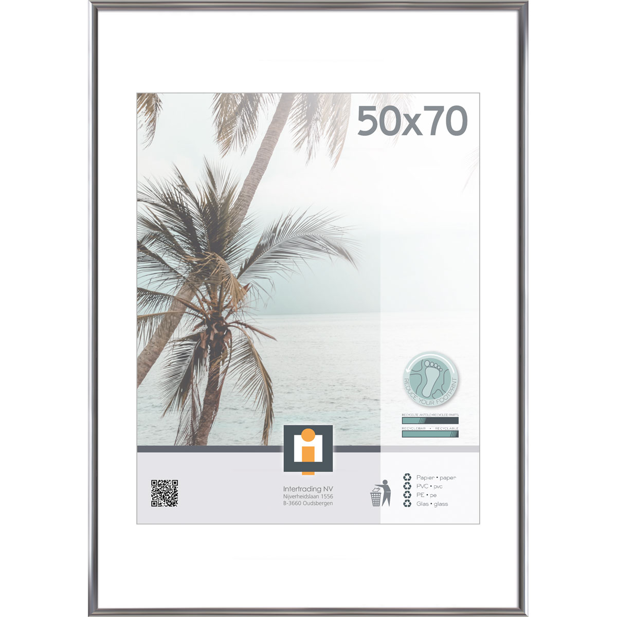 Bilderrahmen Kyoto 50x70 cm silber