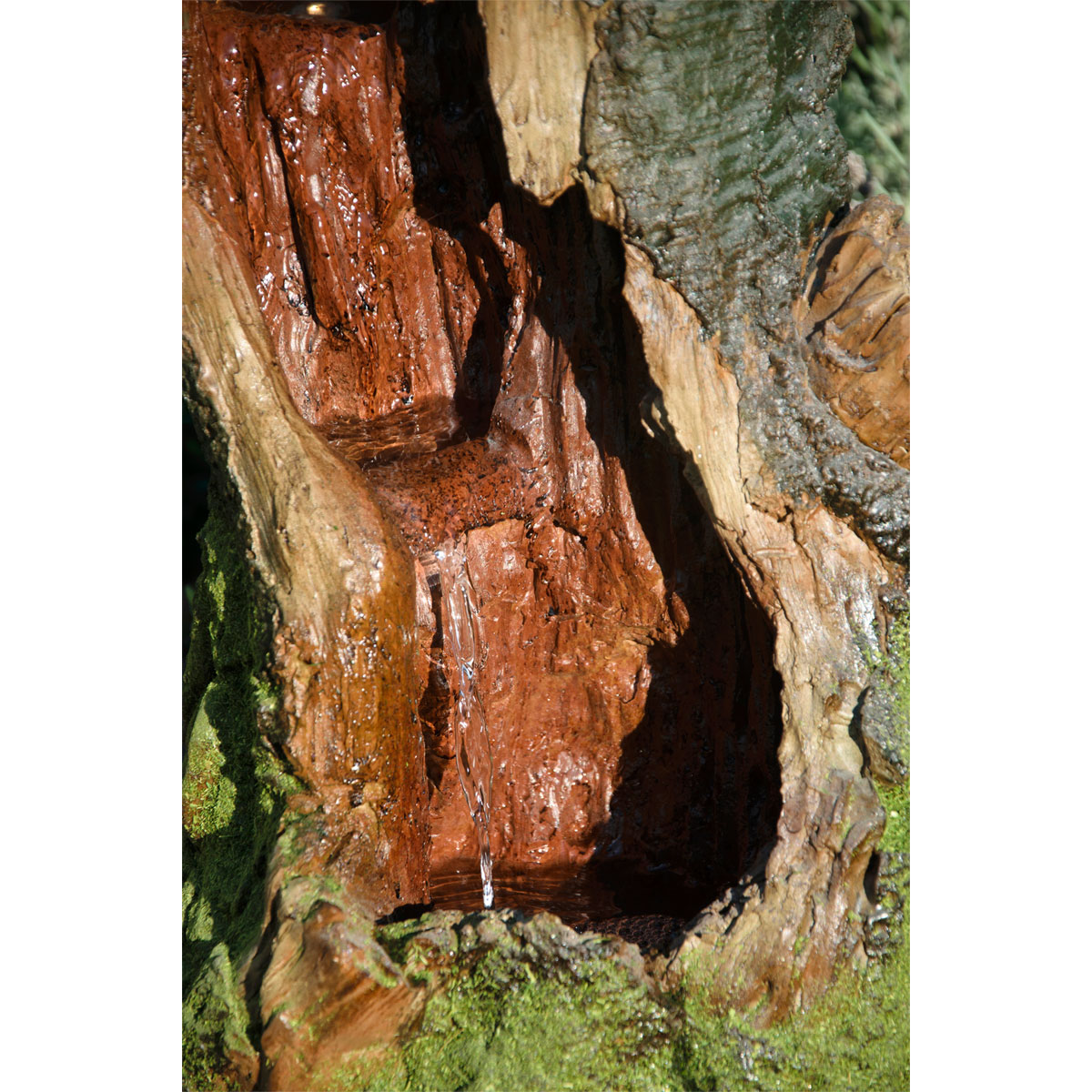 dobar XL Design-Gartenbrunnen 28 x 78 x 33 cm braun/grün Bild 3