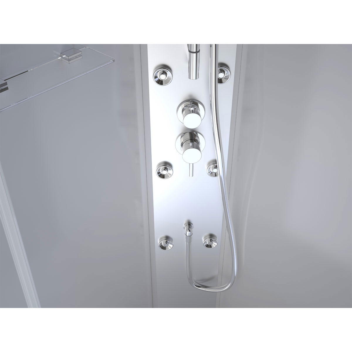 Aurlane Komplettdusche White Ocean 90 x 210 x 90 cm Bild 3