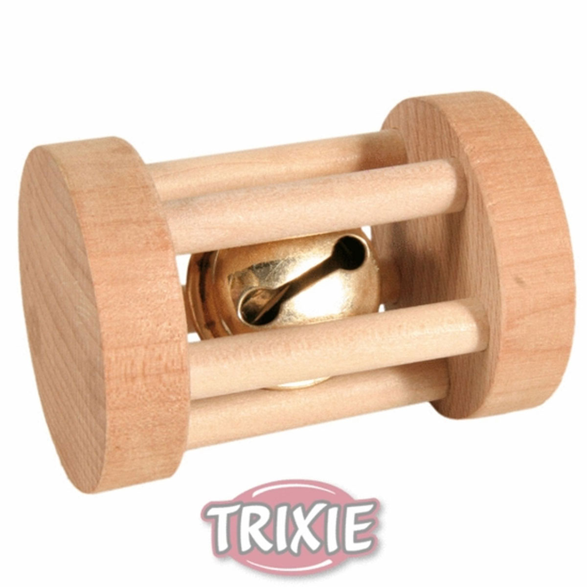 Trixie  Spielrolle mit Schelle Holz ø3,5×5 cm