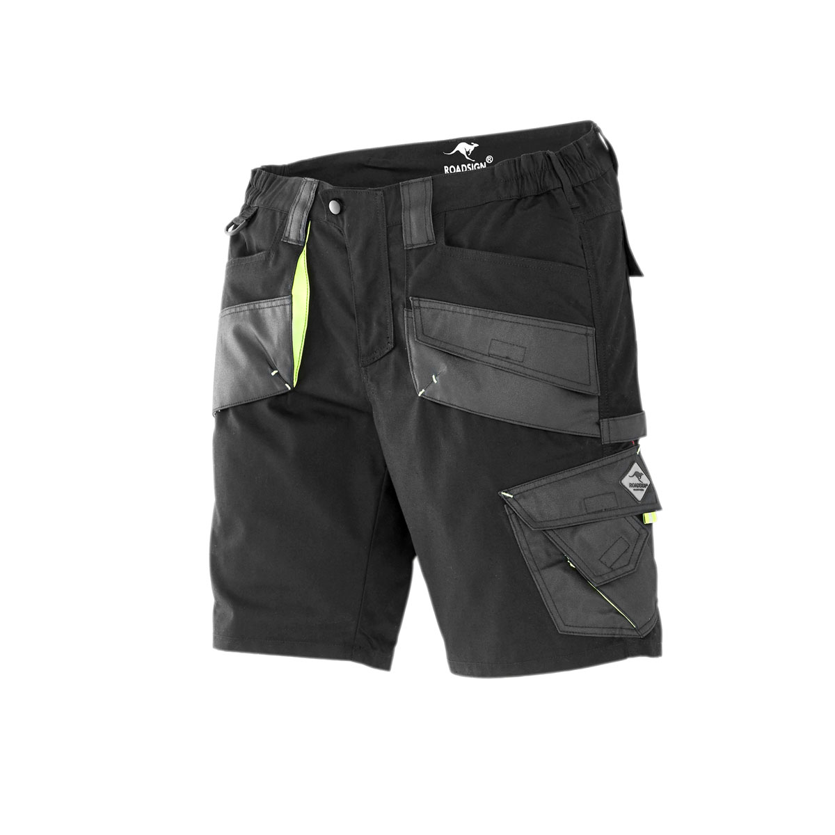 Herren-Arbeits-Shorts schwarz/gelb Größe 54