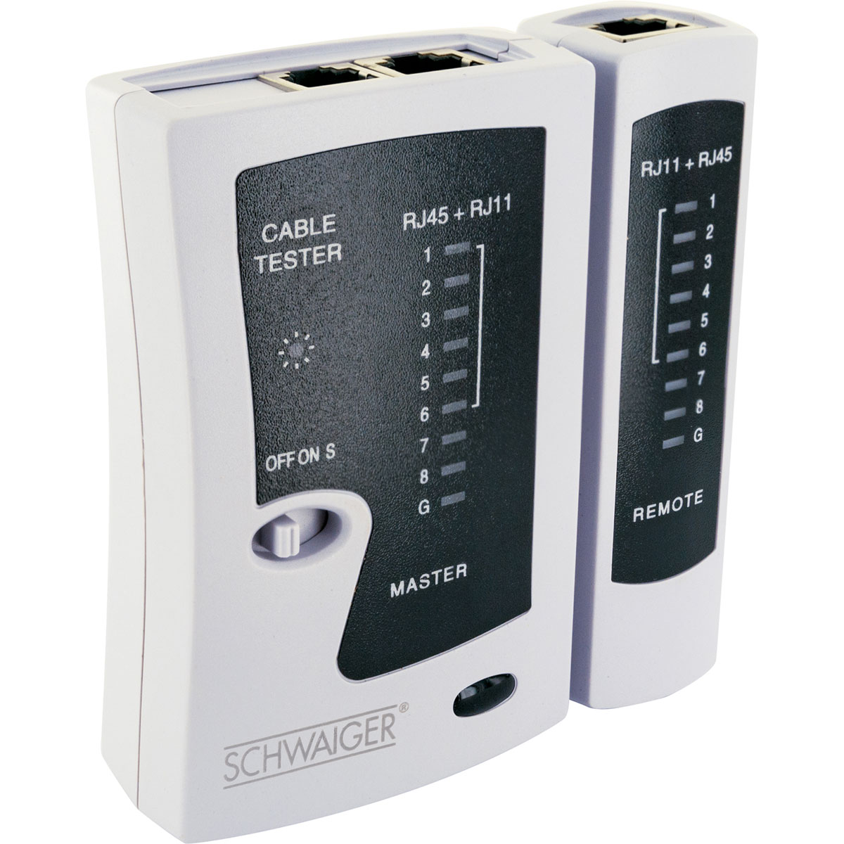 Schwaiger  Netzwerkkabeltester für RJ45 und RJ11 Bild 3