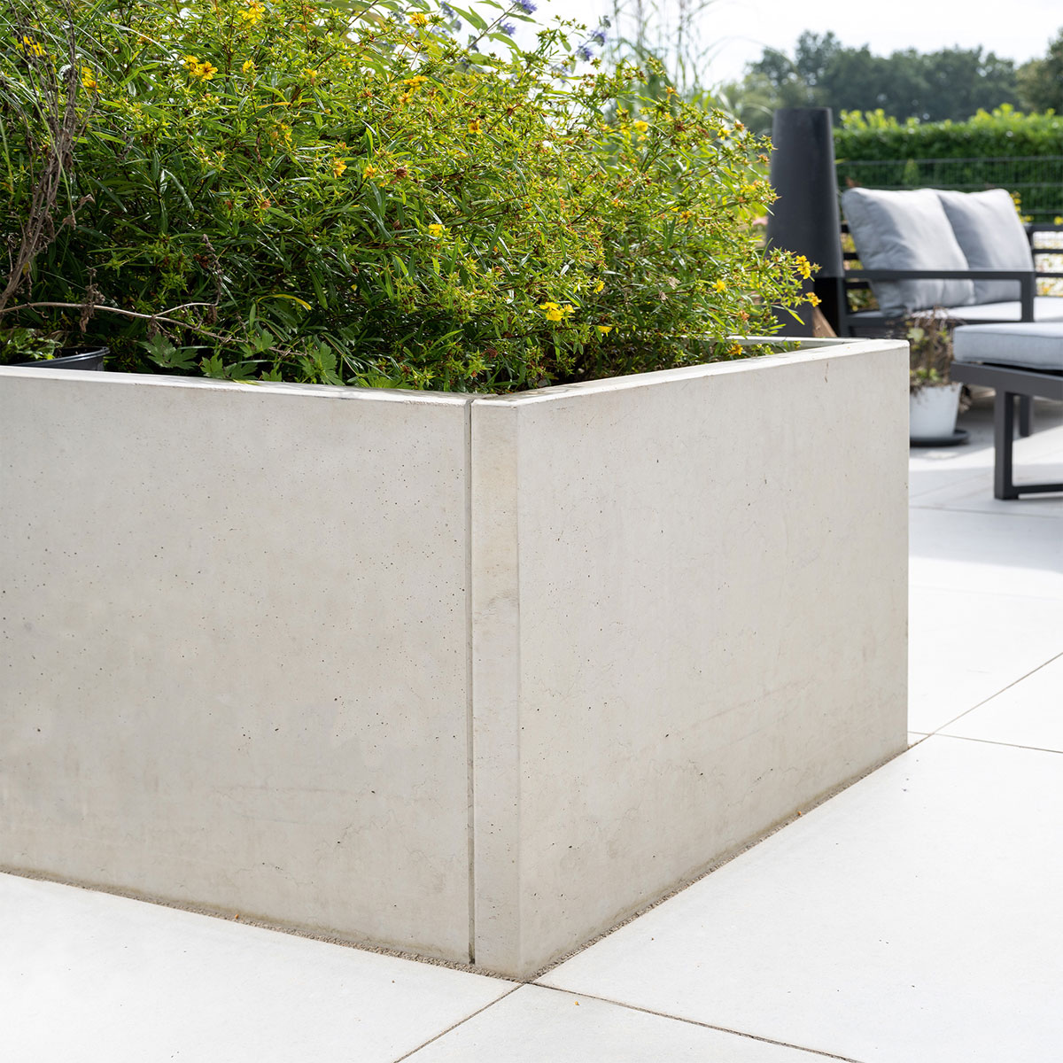 Diephaus  L-Stein Sichtbeton grau 80 x 100 x 40 x 5 cm Bild 2