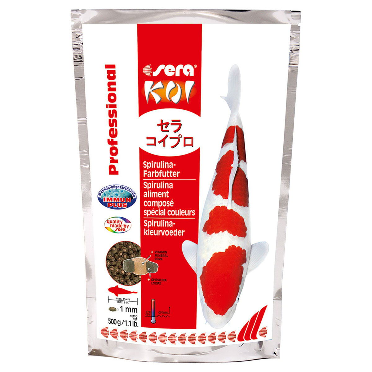 sera KOI Professional Spirulina-Farbfutter 500 g