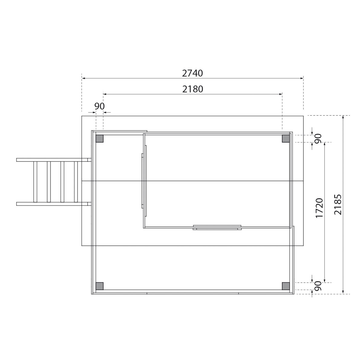 Karibu Stelzen Fidel terragrau ohne Rutsche Bild 5