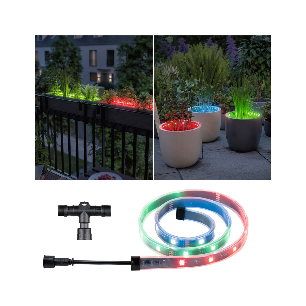 Paulmann  Outdoor Link Light 80cm RGB Flower Box Extension inklusive Touch Switch Bild 1