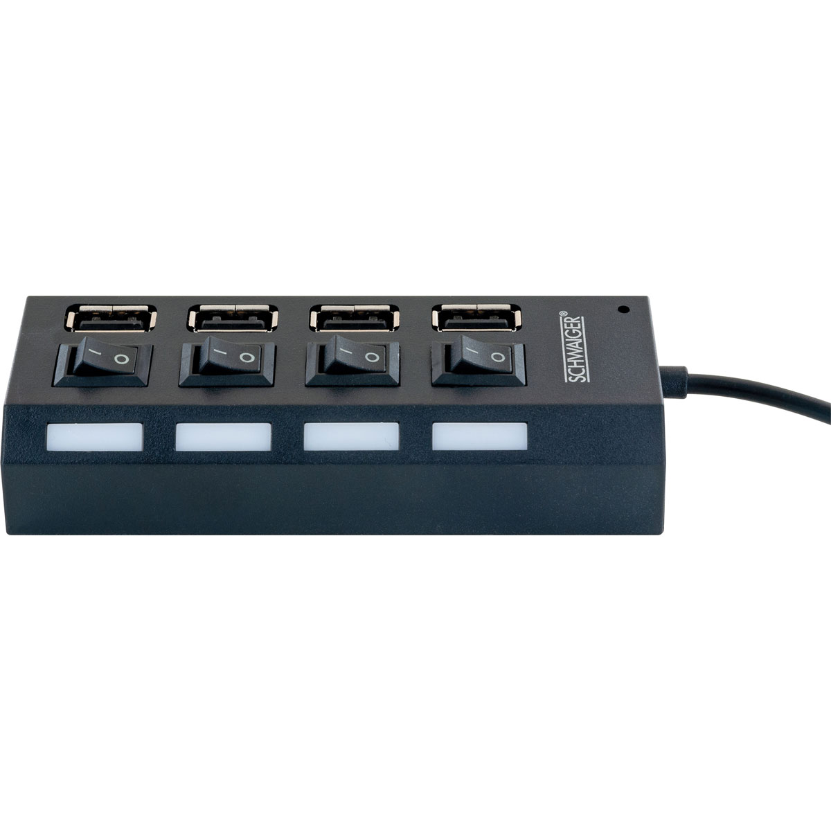 Schwaiger  Hub USB 2.0 4-fach schwarz