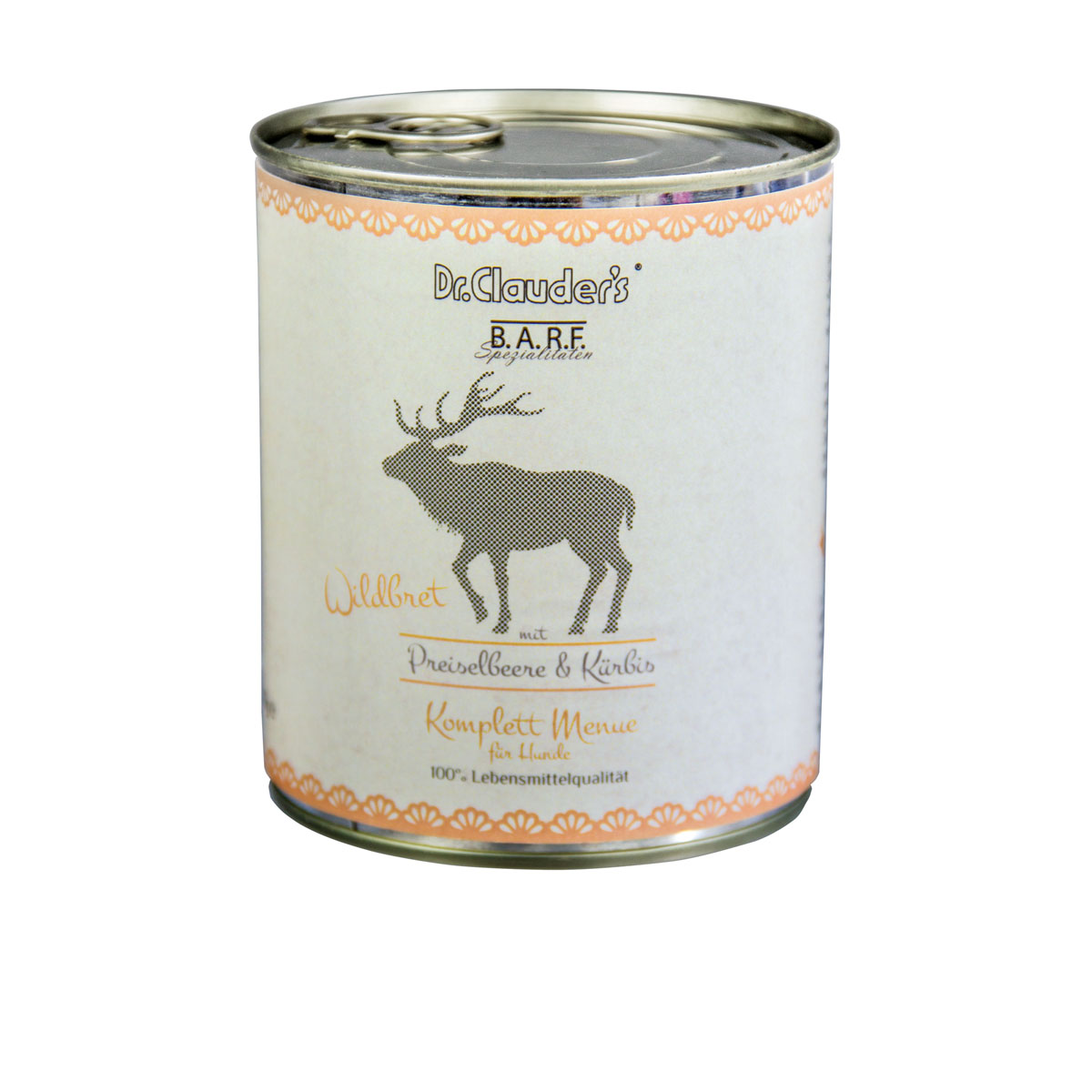 Dr Clauders Komplett Menue Wildbret mit Preiselbeeren und Kürbis 800 g