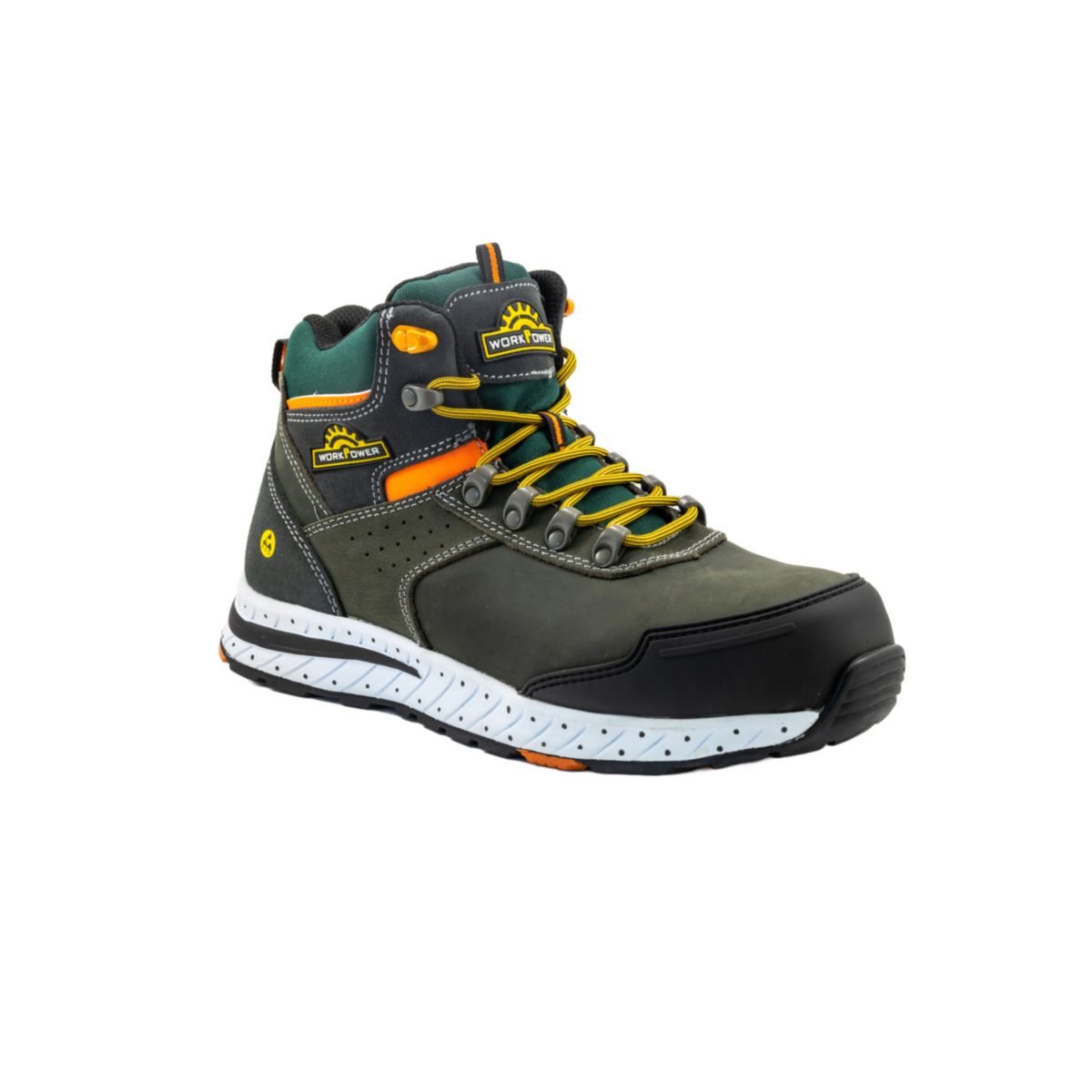 WorkPower Sicherheitsstiefel S3 Hilders Gr. 44 grau grün