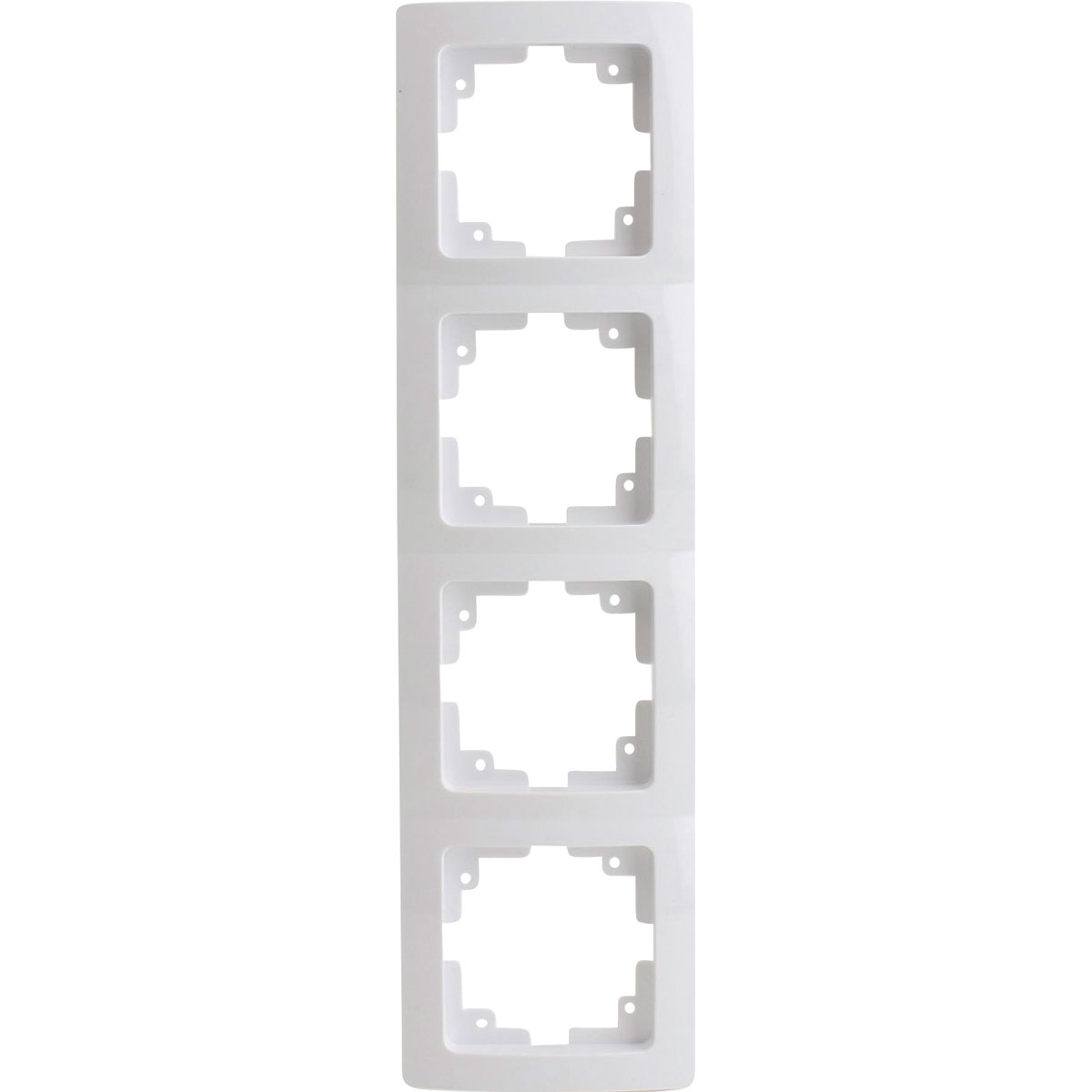 Abdeckrahmen Monaco 4-fach ultraweiß 34 x 8,1 x 1,5 cm Bild 1