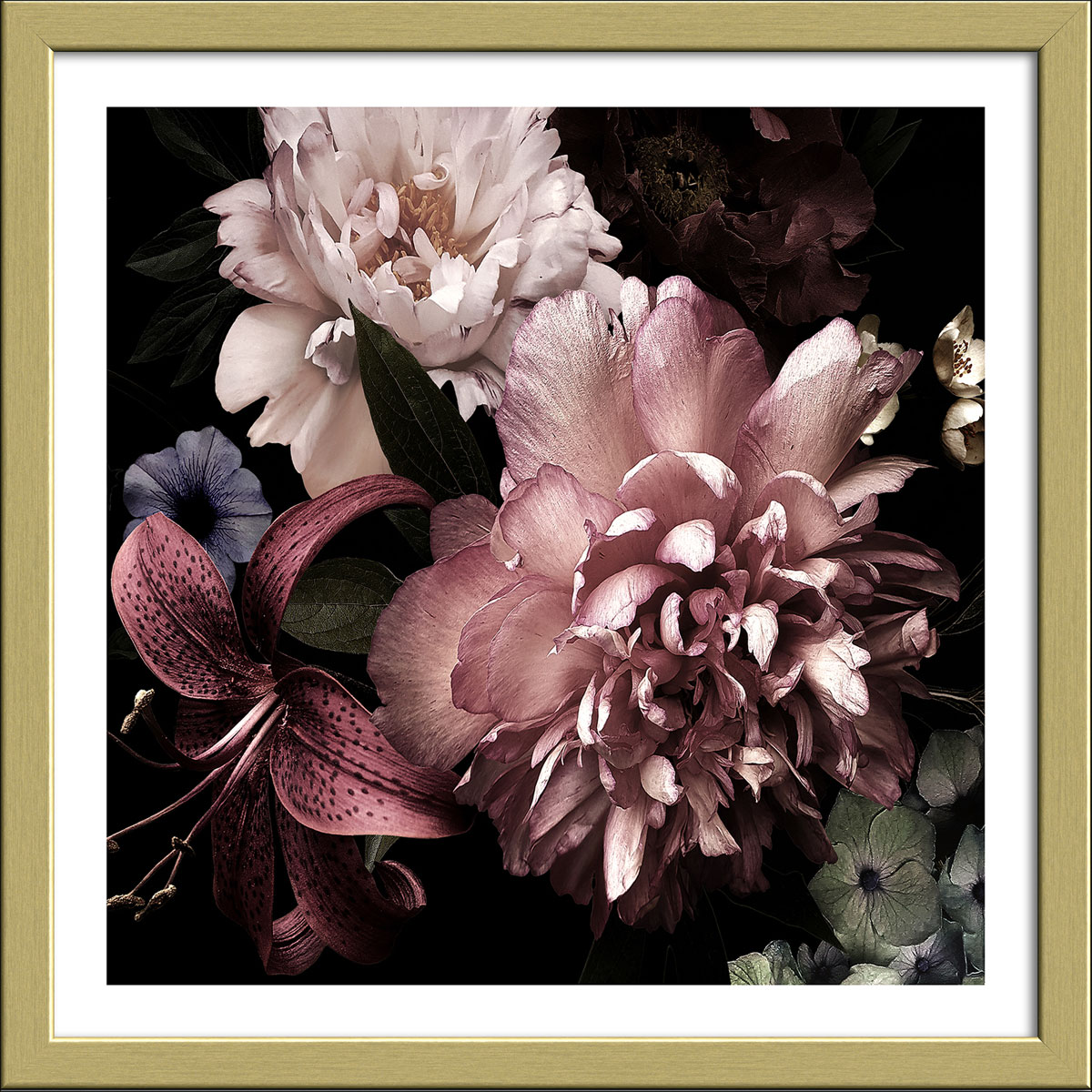 Framed-Art, Beautiful Roses 33x33 cm