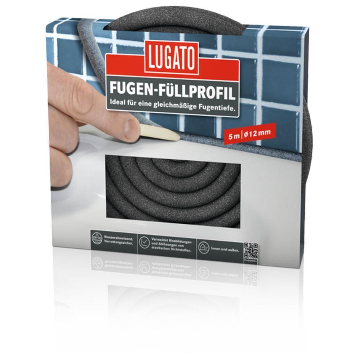 Lugato Fugen-Füllprofil 8 mm 5 m