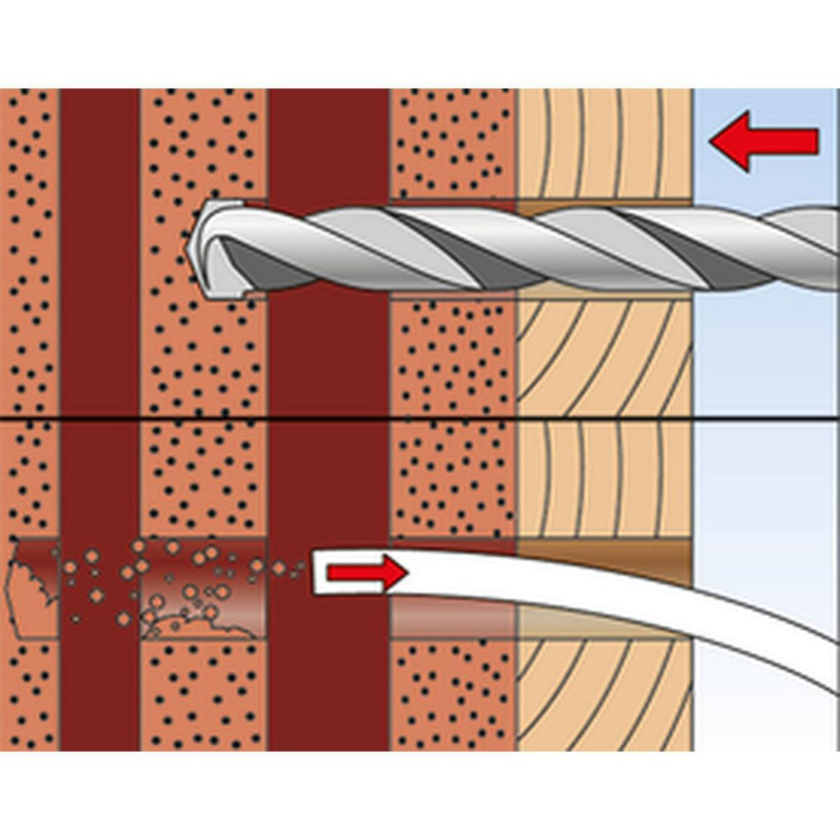 Fischer  Langschaftdübel SX RL 14 x 100 mm Sechskantschraube mit U-Scheibe 1 Stück Bild 3