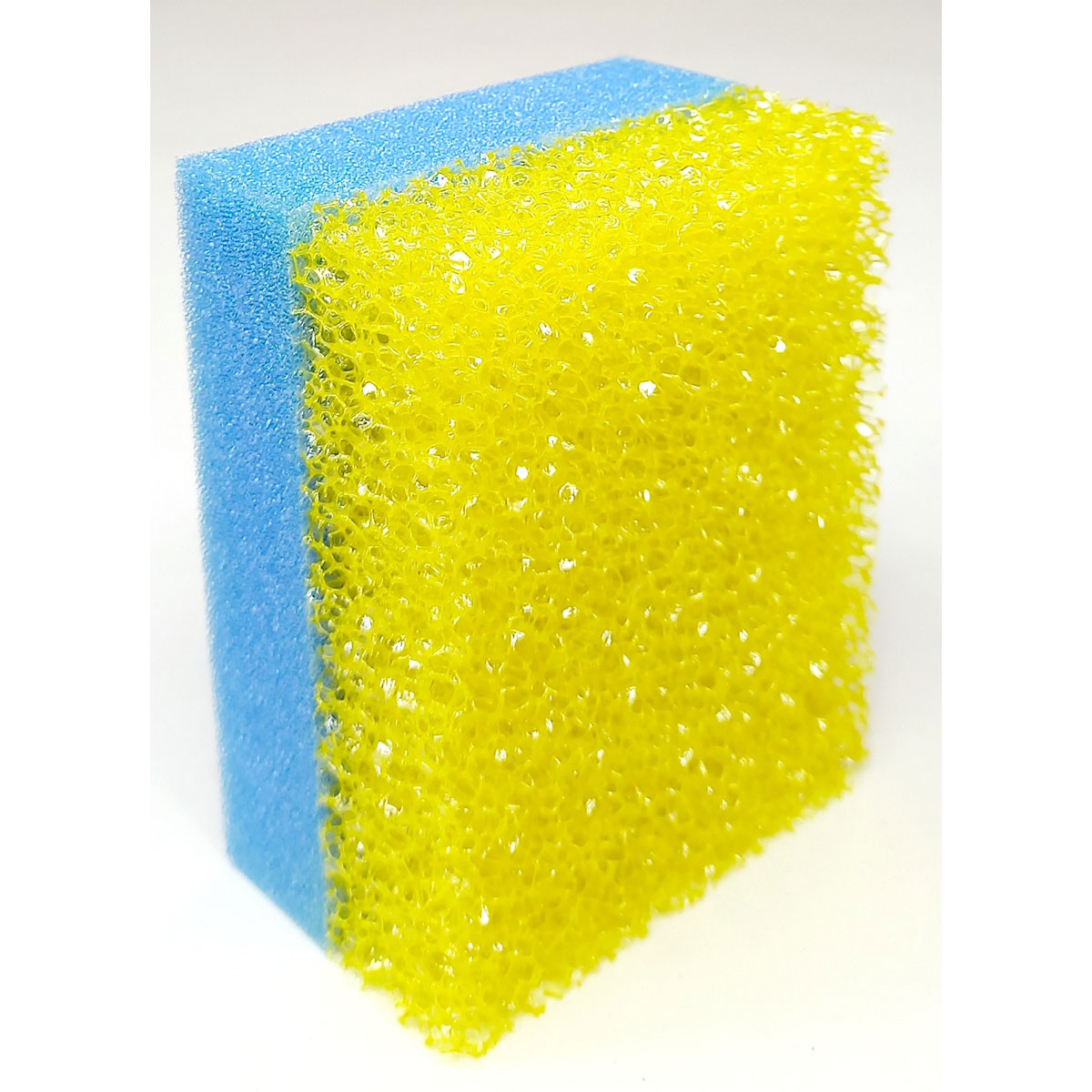 Reinigungsschwamm blau/gelb 10 x 8 x 5 cm Bild 2
