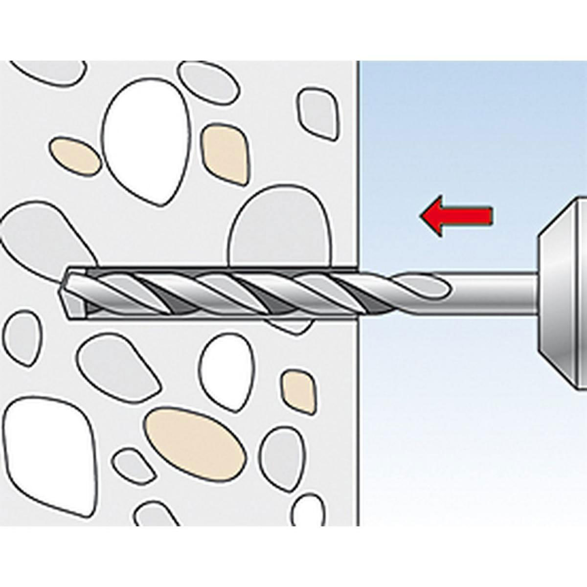 Fischer  Dübel DuoPower 10 x 50 mm mit Rundhaken 2 Stück Bild 3