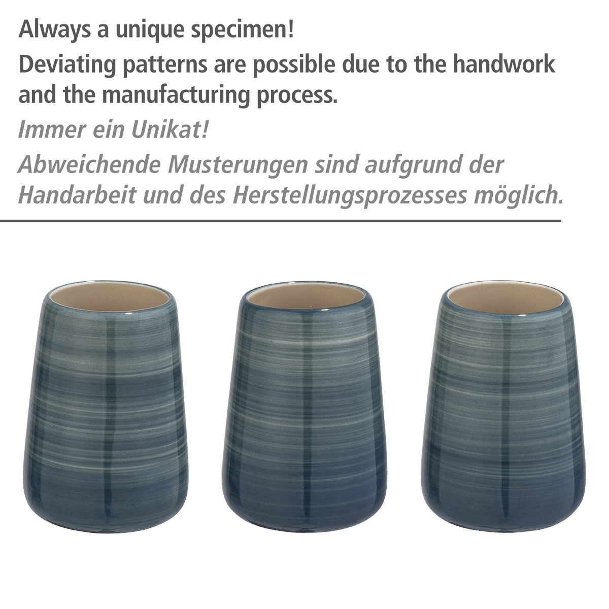 Wenko Seifenspender Pottery petrol 360 ml Bild 5