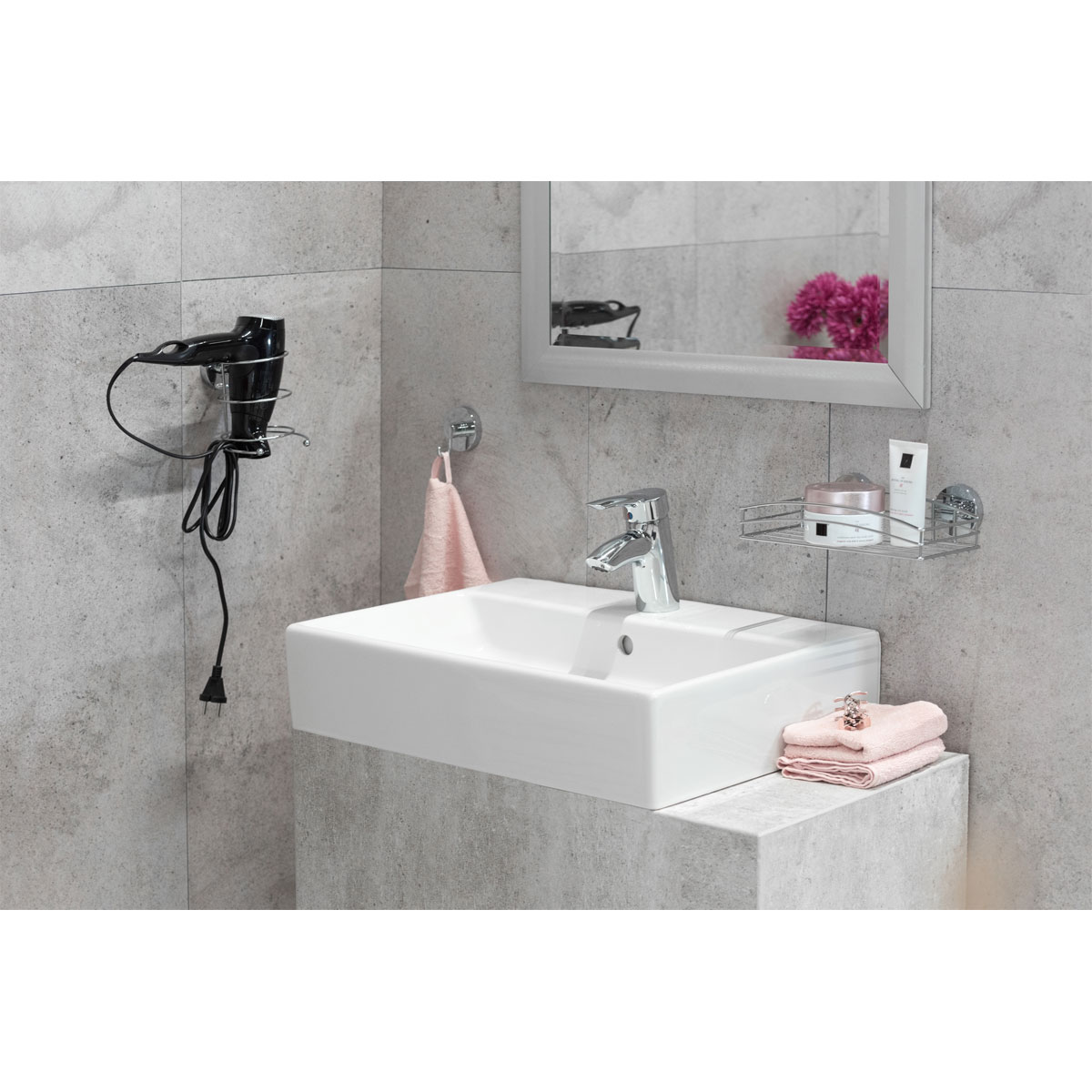 Wenko Haartrocknerhalter Befestigen ohne bohren Vacuum-Loc Bild 8