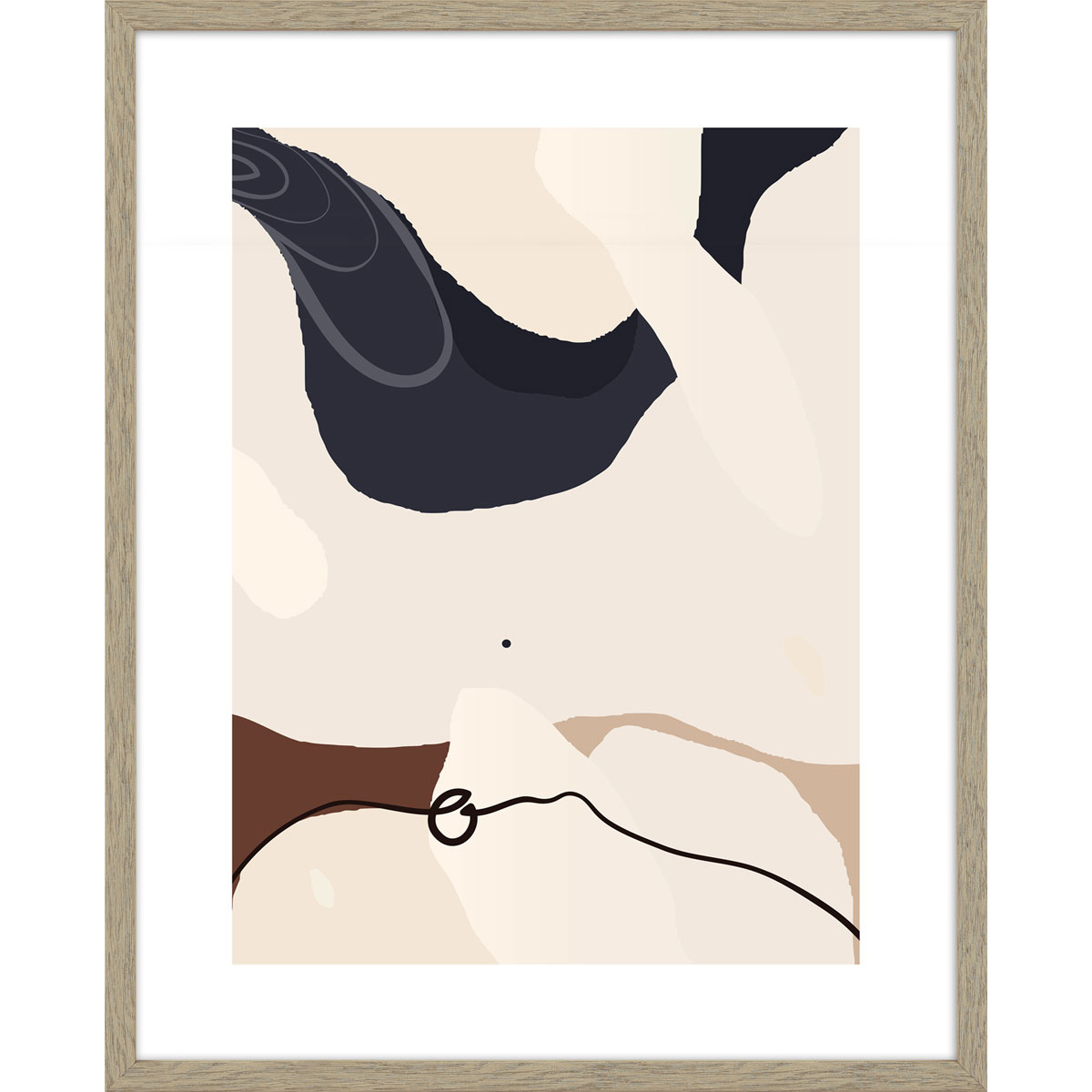 Bilderrahmen Madrid 40x50 cm Vintage Eiche