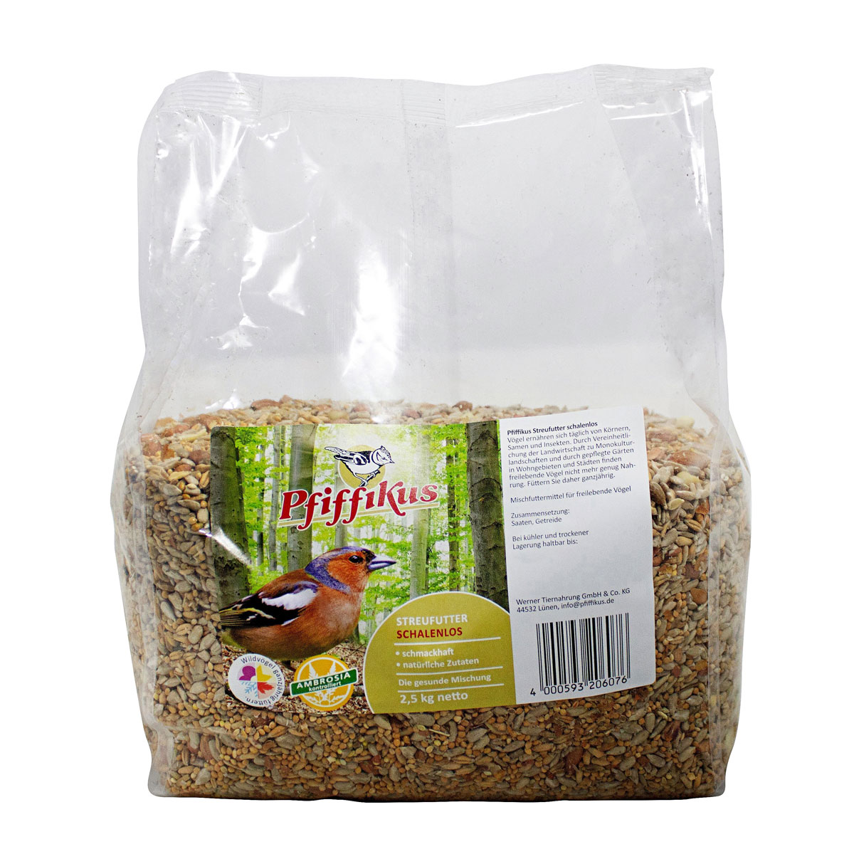 Pfiffikus Streufutter schalenlos 2,5 kg