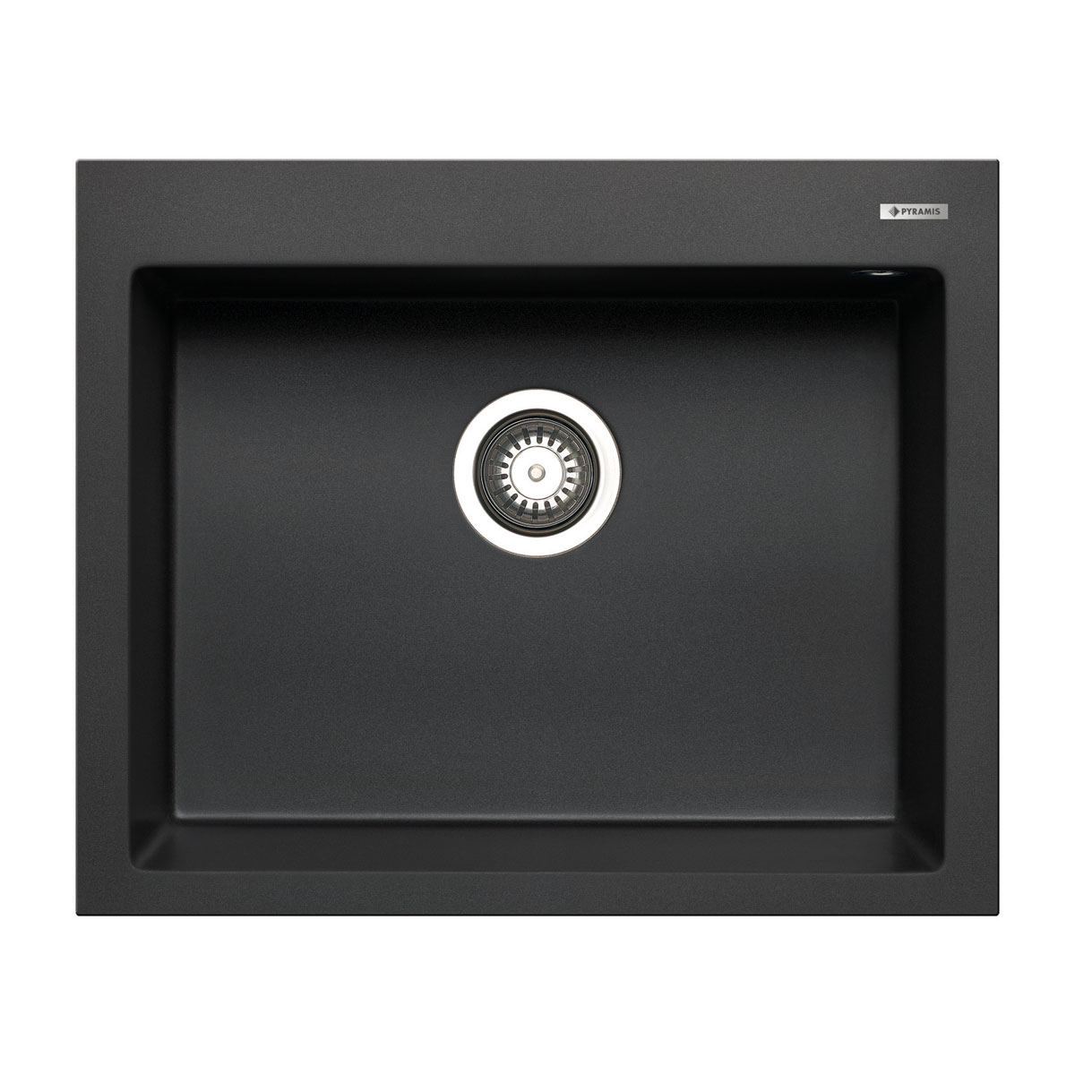 Pyramis  Einbauspuele ISTROS 61 x 50 cm 1B Granit Carbon