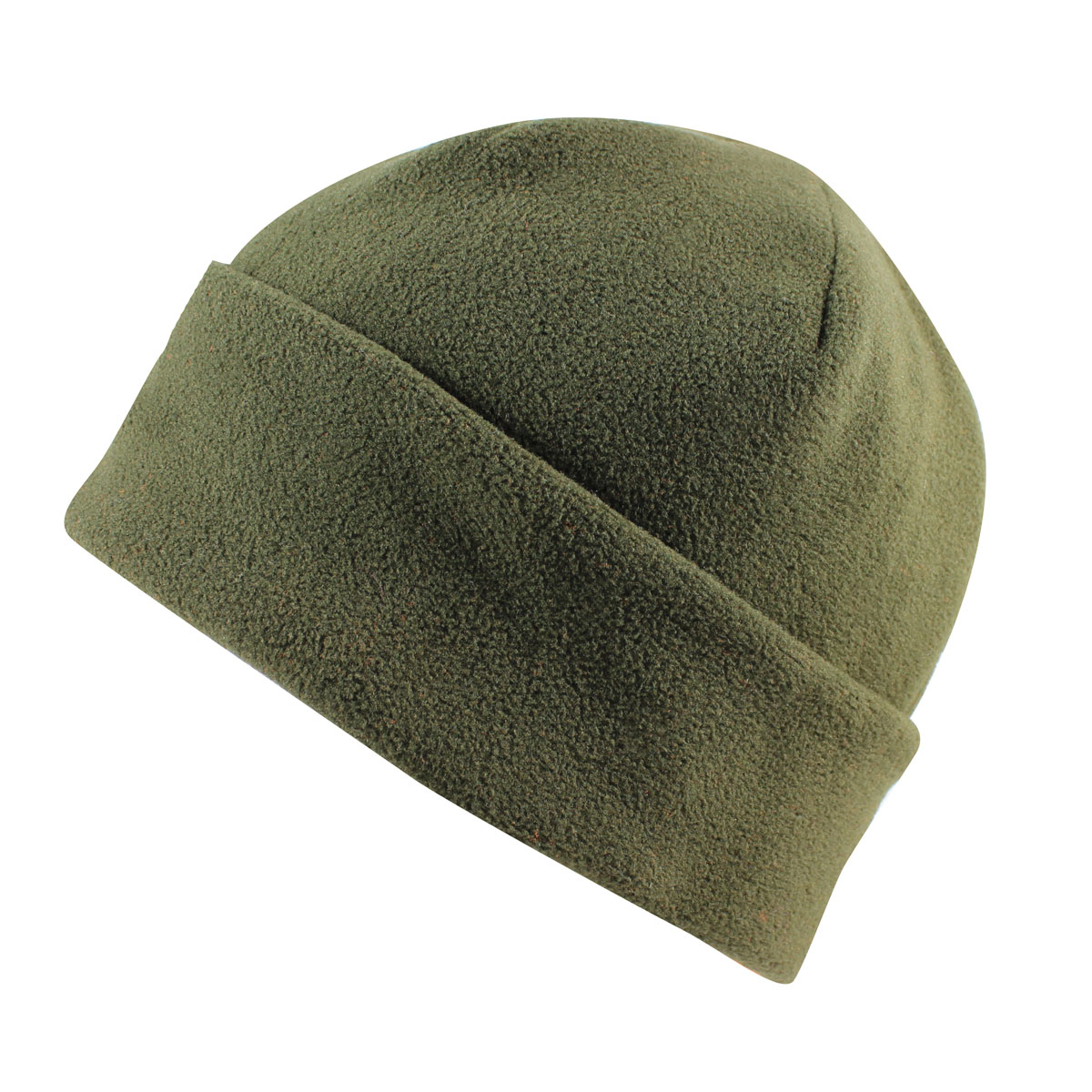Scheibler Fleecemütze wendbar oliv-orange Einheitsgröße