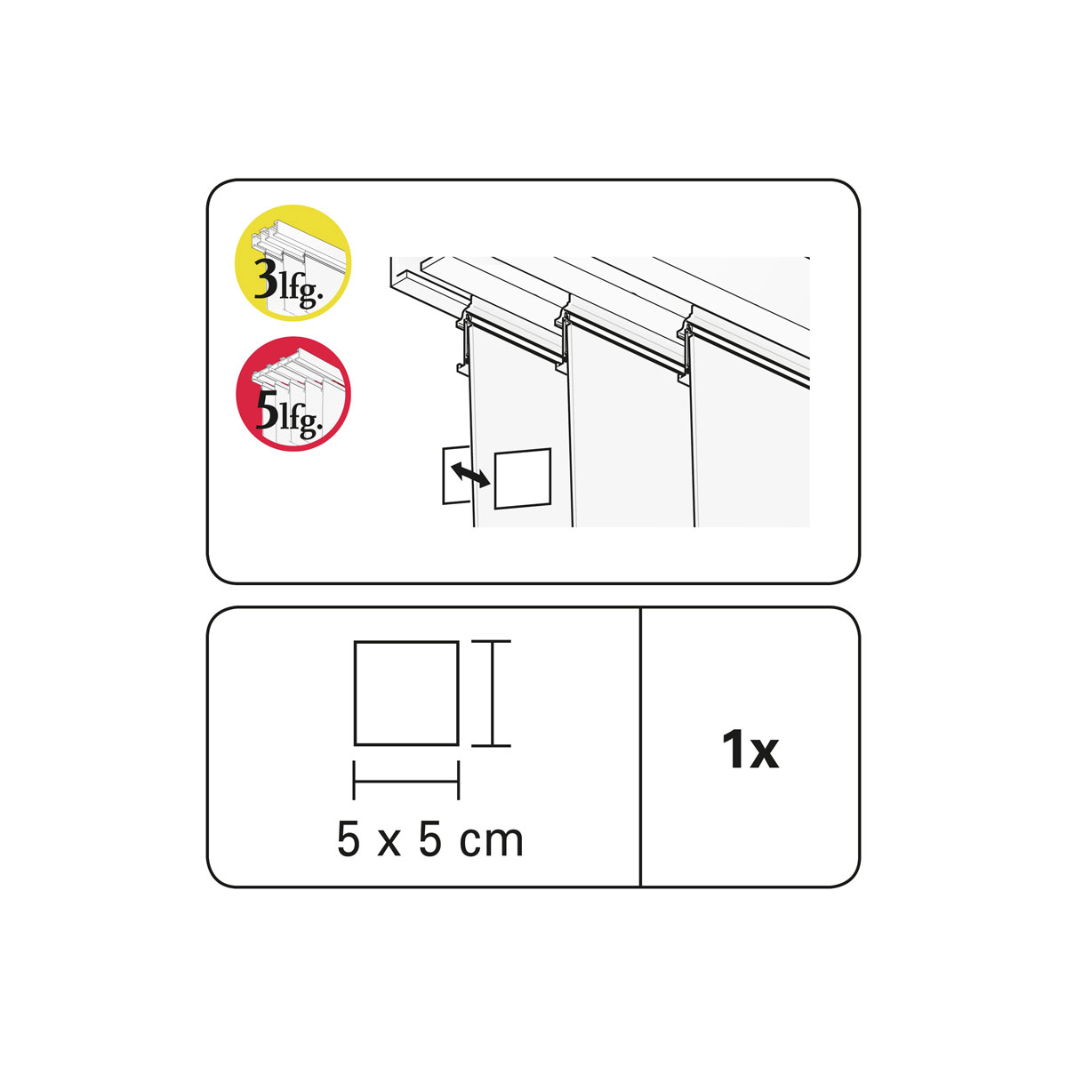 Gardinia Magnetgriff aluminium Bild 3