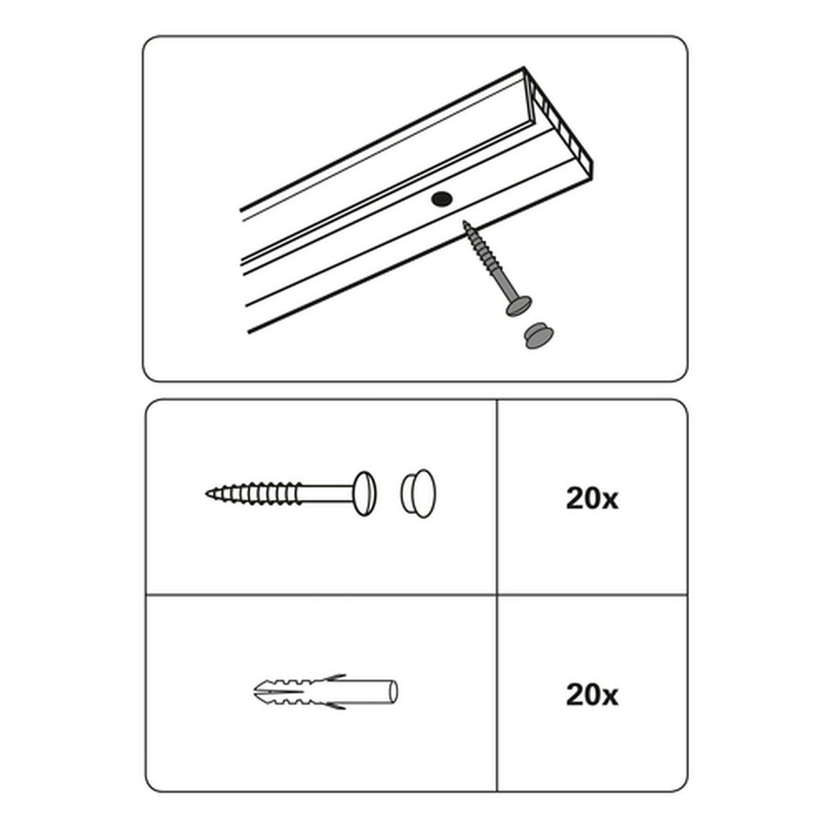 Gardinia Holzschrauben 0,45 x 3,5 cm verzinkt Bild 2