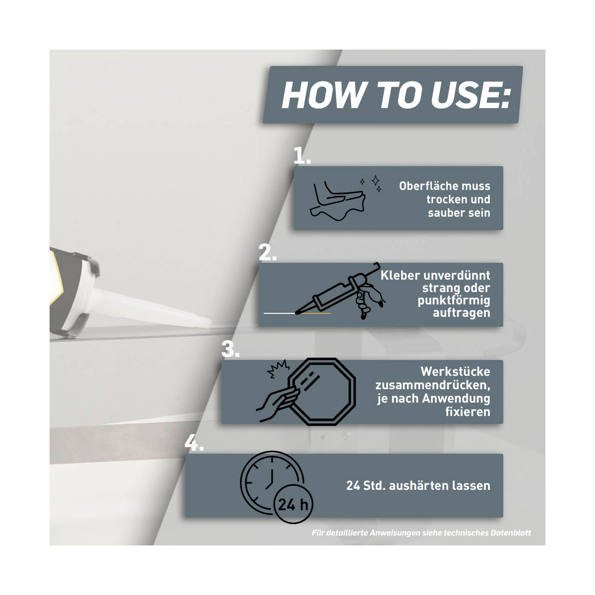 Pattex Montageklebstoff Kleben statt Bohren Kristallklar 290 g Bild 4