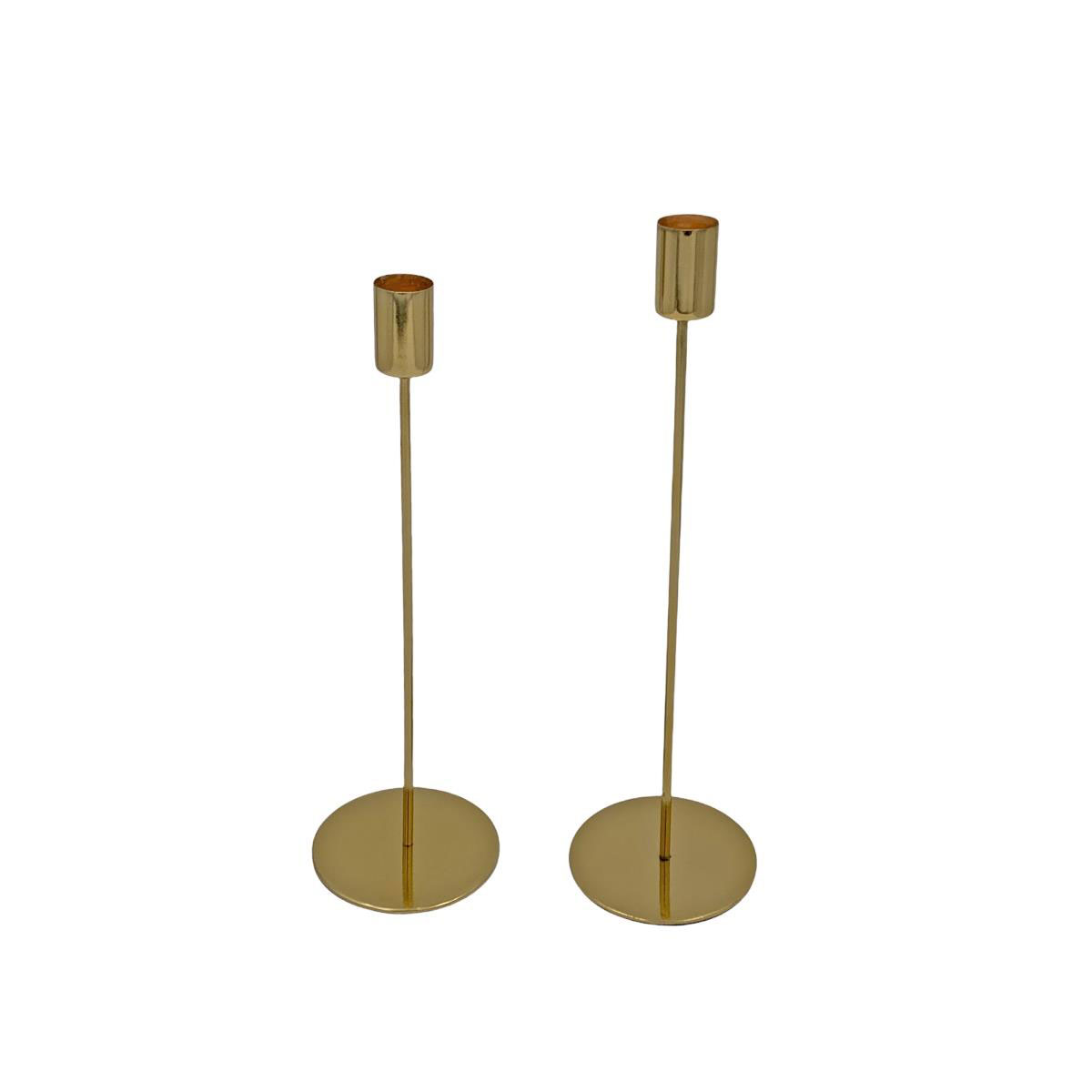 Kerzenständer für Stabkerze Höhe 28 cm Durchmesser 9cm gold Bild 2