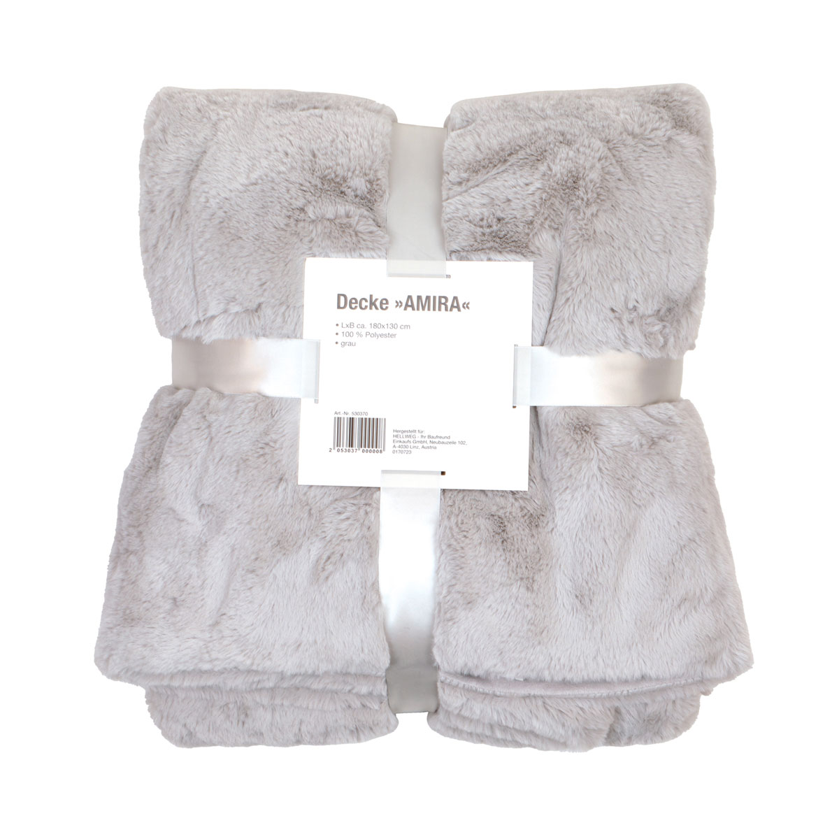 Decke Amira grau 180x130 cm