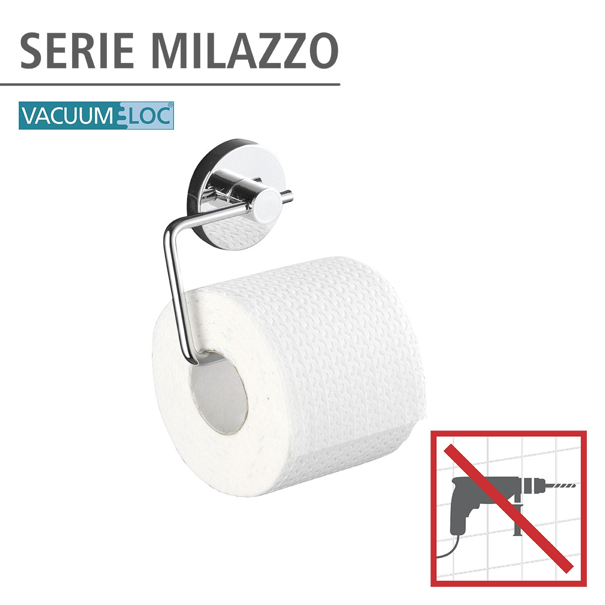 Wenko Vacuum-Loc Toilettenpapierhalter Milazzo Bild 2