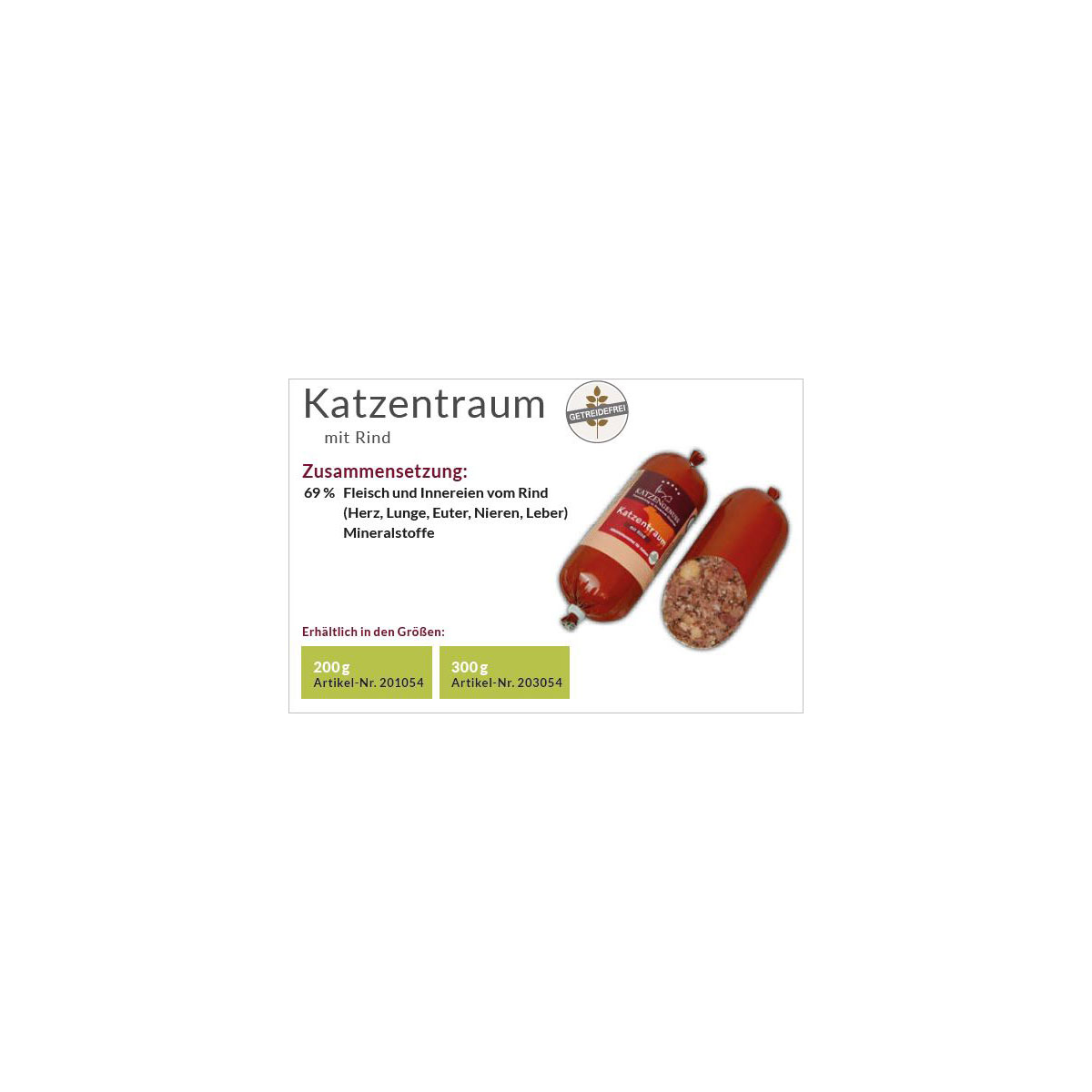 Katzenfutter KatzenGenuss Katzentraum 300 g