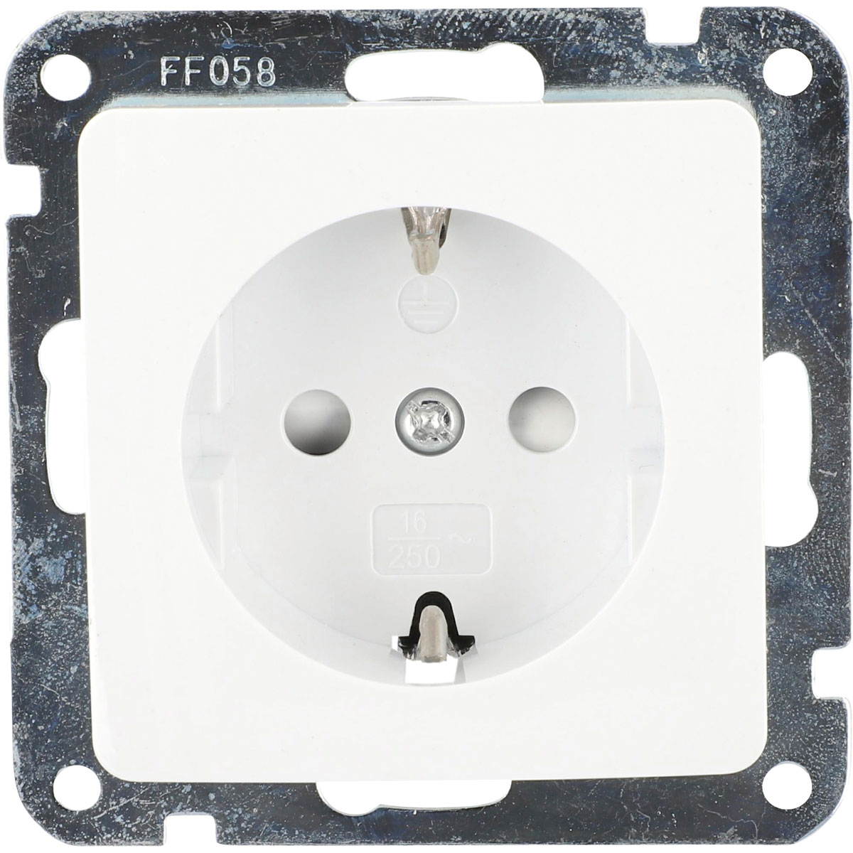 Unitec Steckdose Monaco mit Kindersicherung ultraweiß 10,5 x 8,1 x 4,5 cm