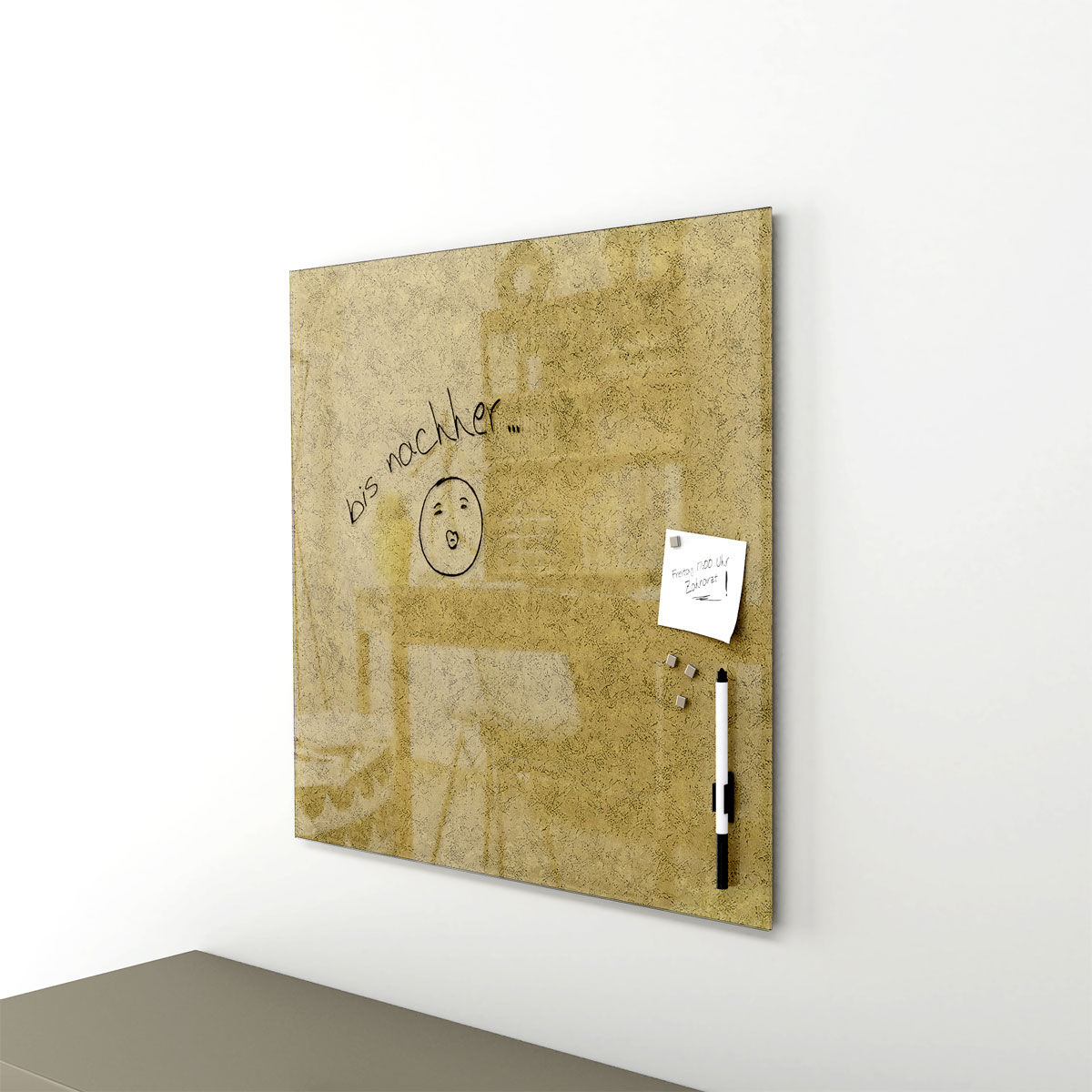Memo-Art, Gold 50x50 cm Memoboard