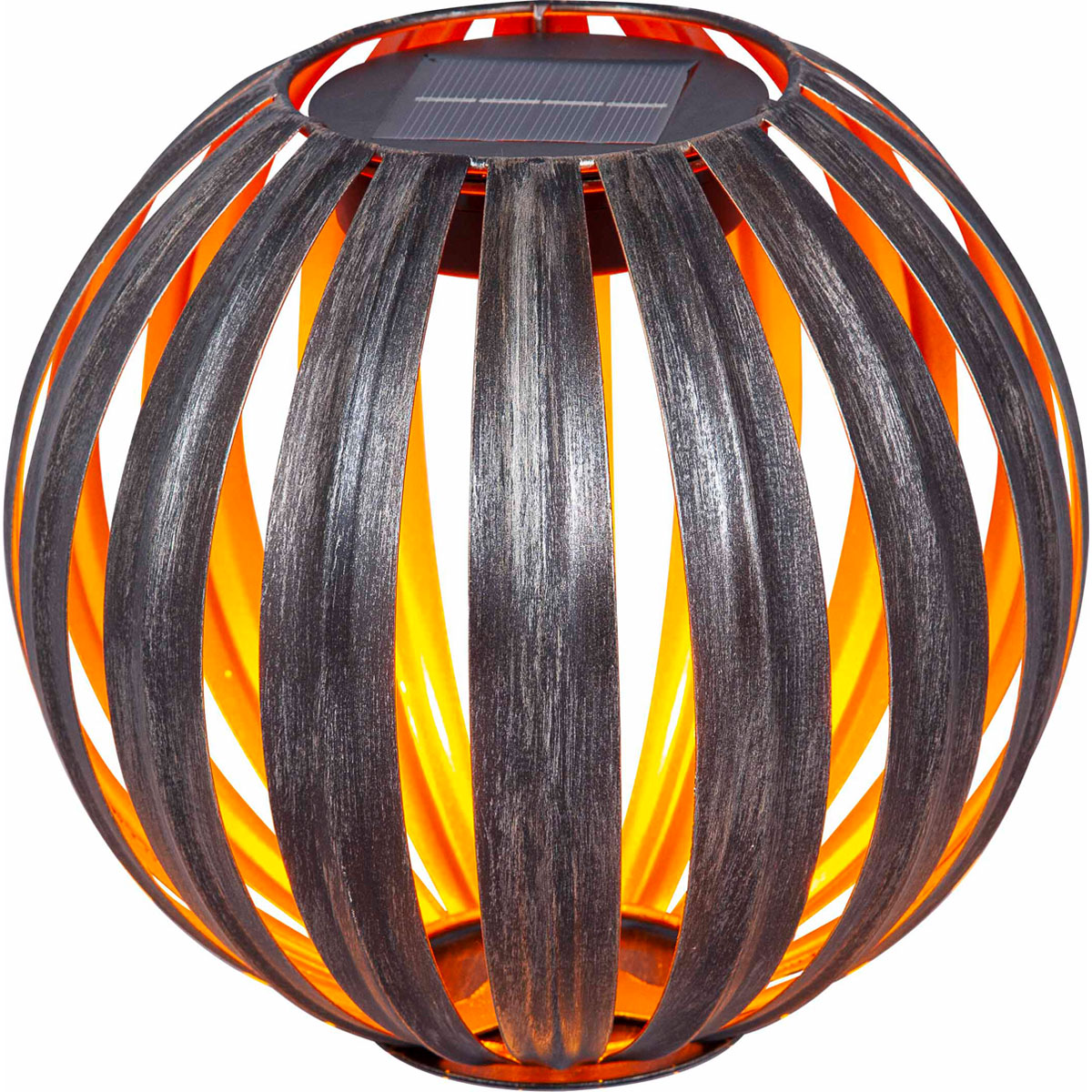 Flector Garten LED-Solar-Kugelleuchte Naxos kupfer